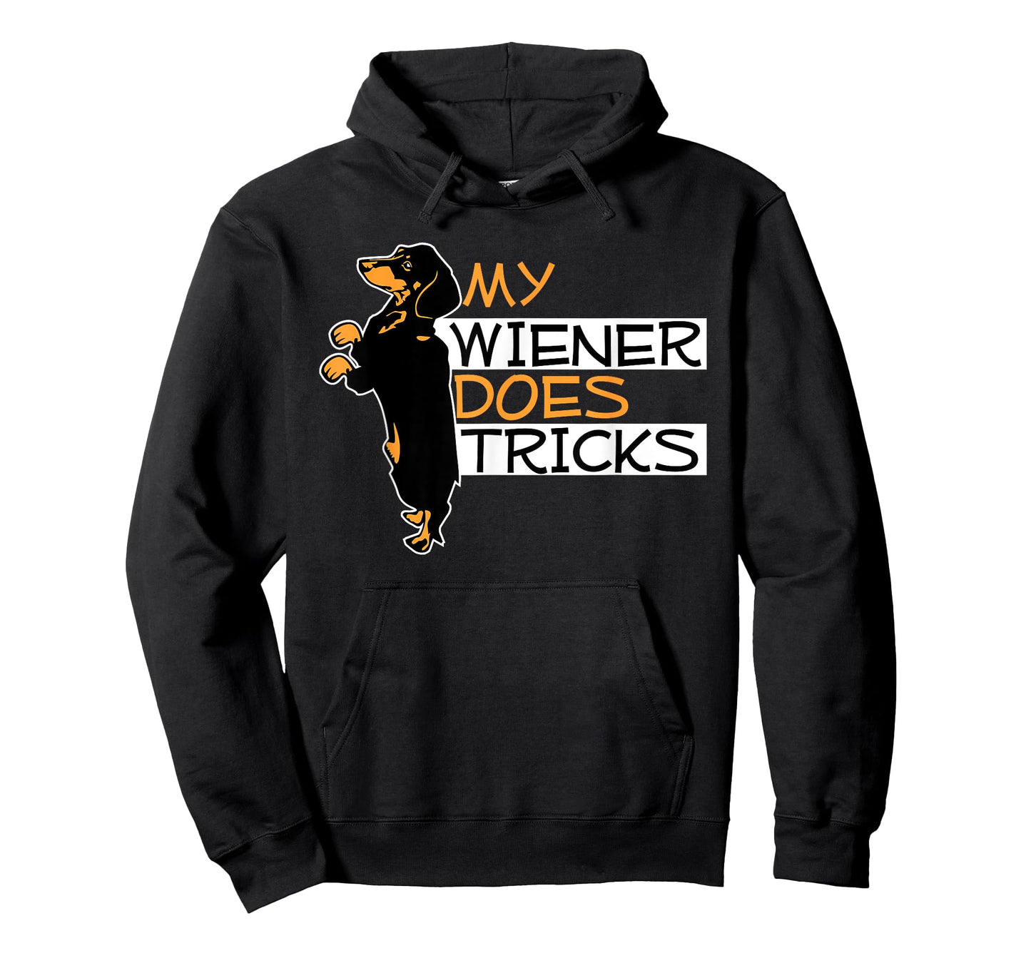 My Wiener Does Tricks Weiner Dog Pun Graphic Men Women T-Shirt