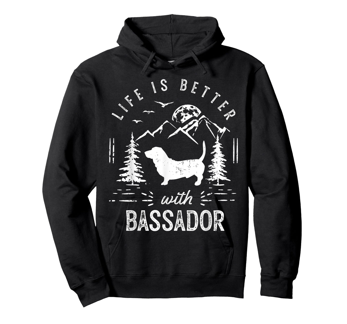 Bassador Life Better Mom Dad Dog T-Shirt