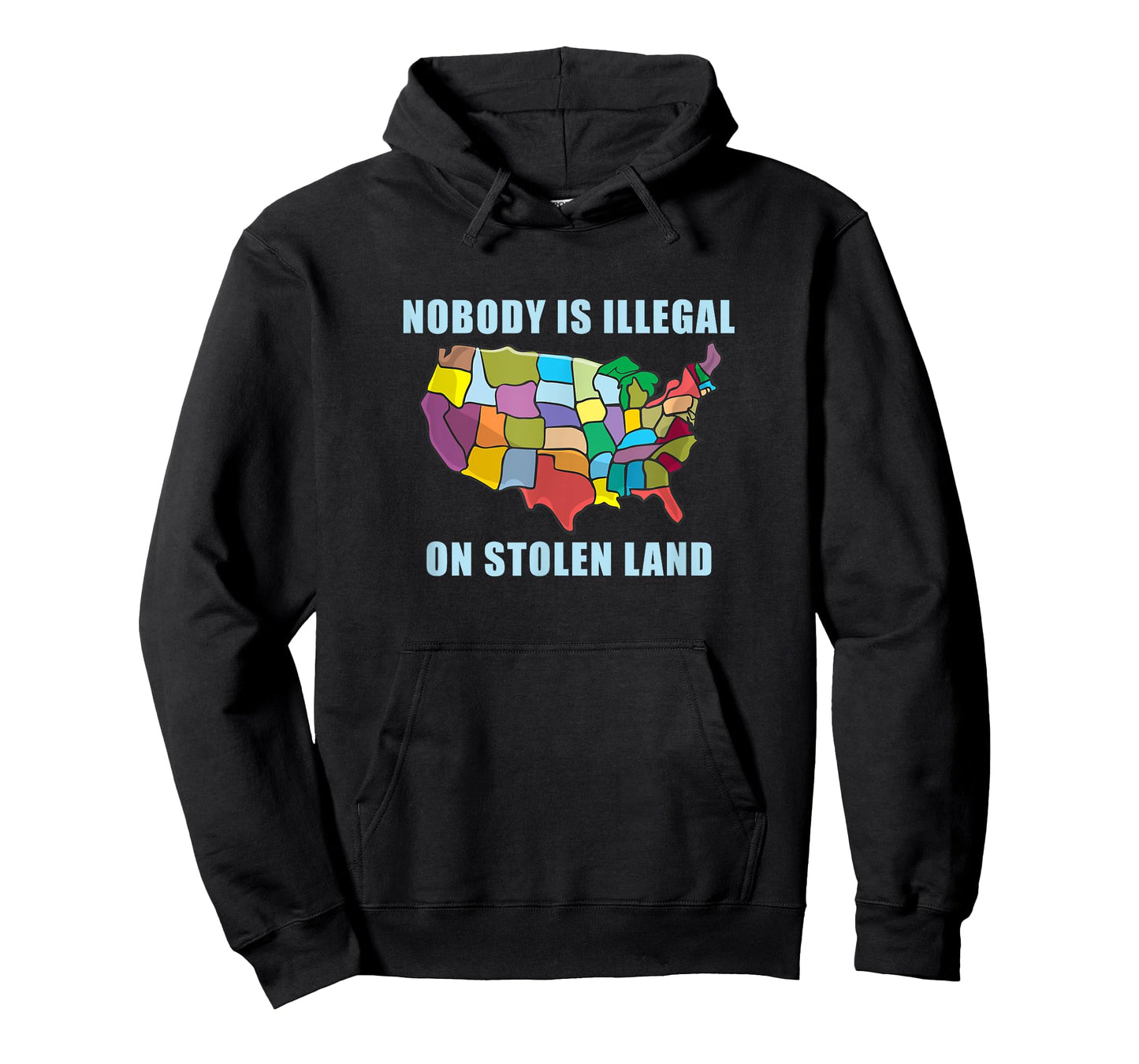 Nobody Is Illegal On Stolen Land Immigrant Gift America USA T-Shirt