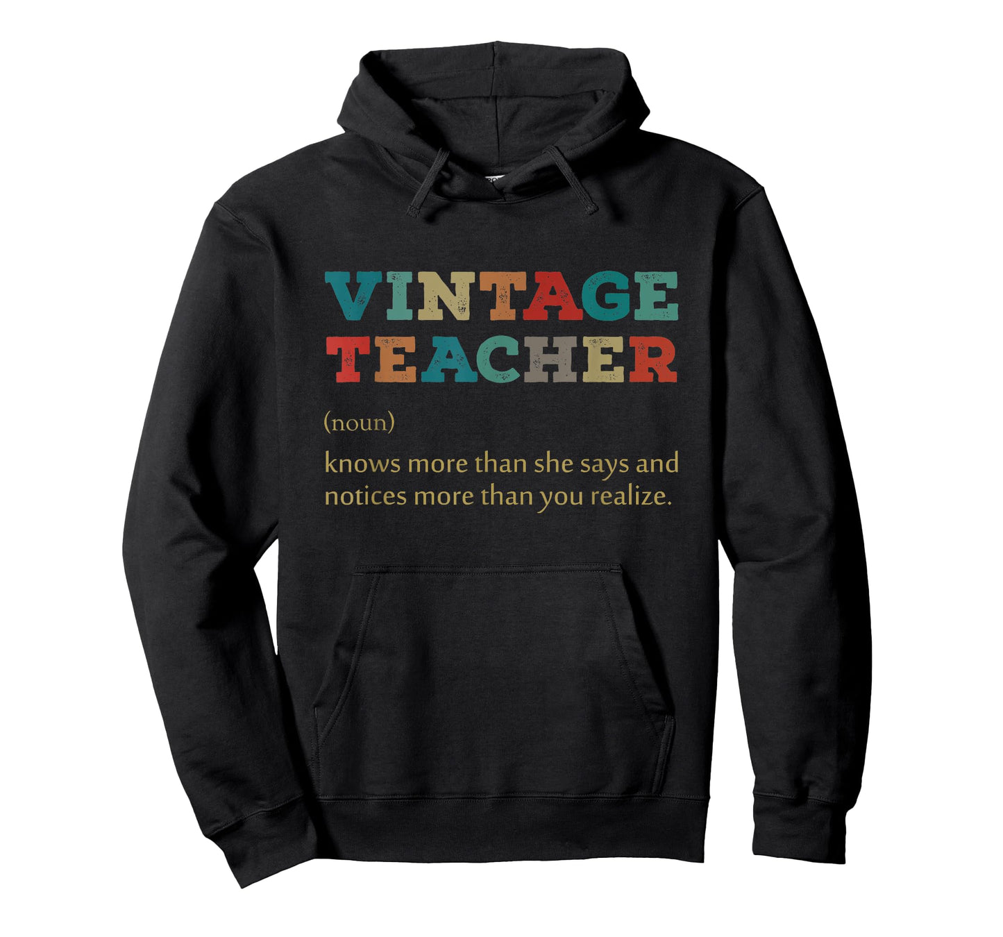 Vintage Teacher Knows More Than She Says Outfit Definition T-Shirt