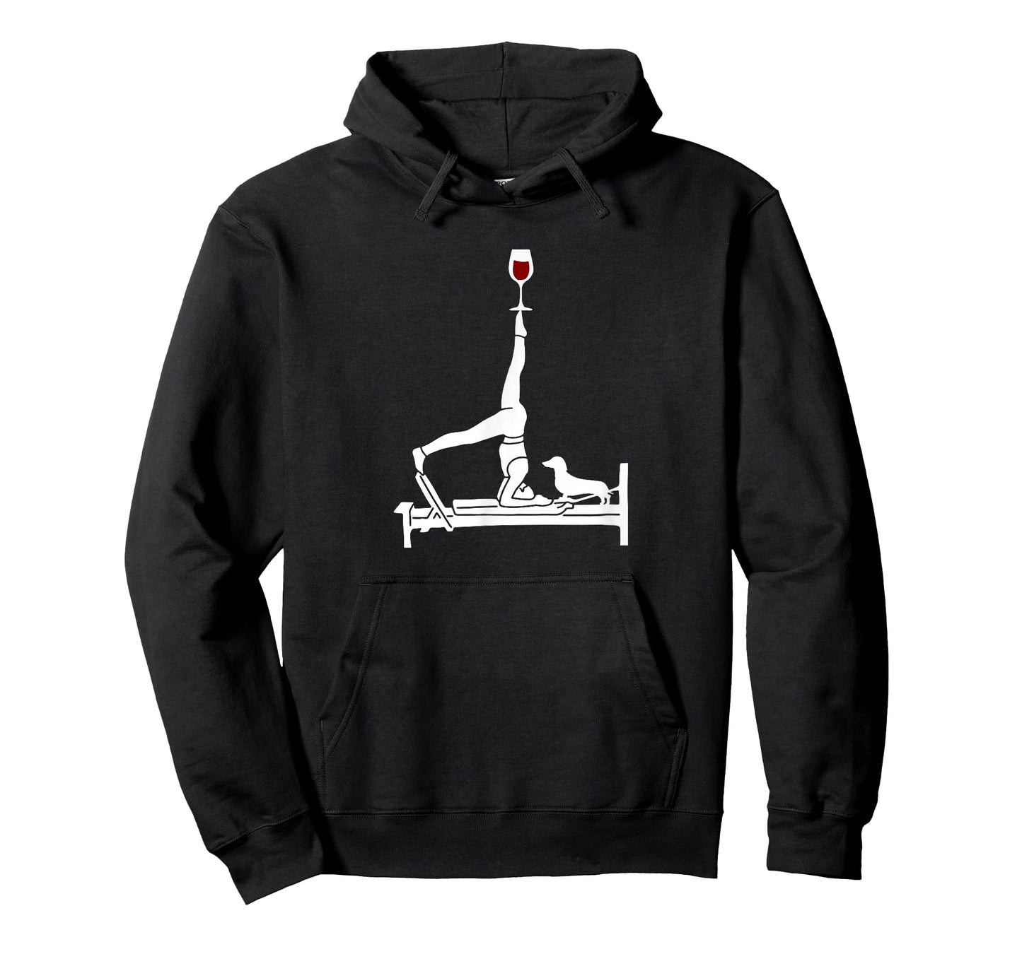 Pilates wine Reformer Pilates with Dachshund dog T-Shirt
