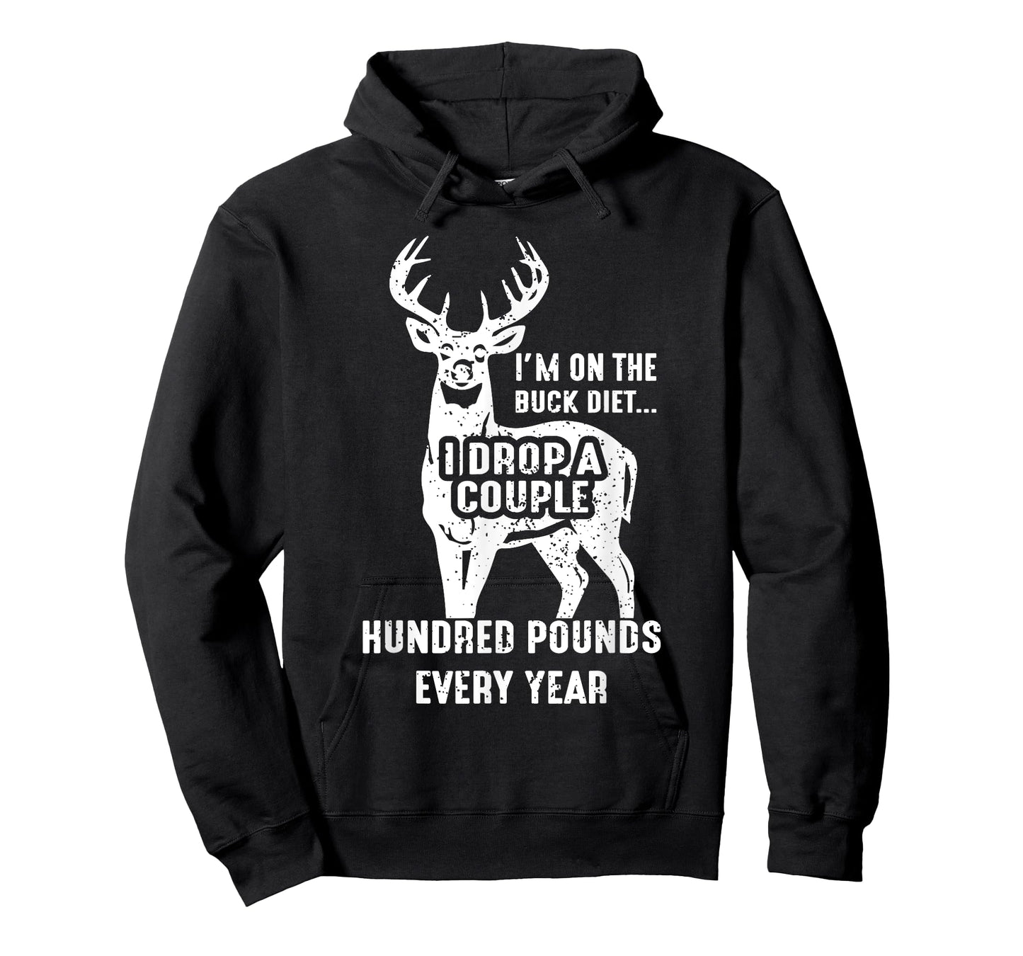 Vintage Buck Deer Hunting Funny Buck Diet For Men Women T-Shirt