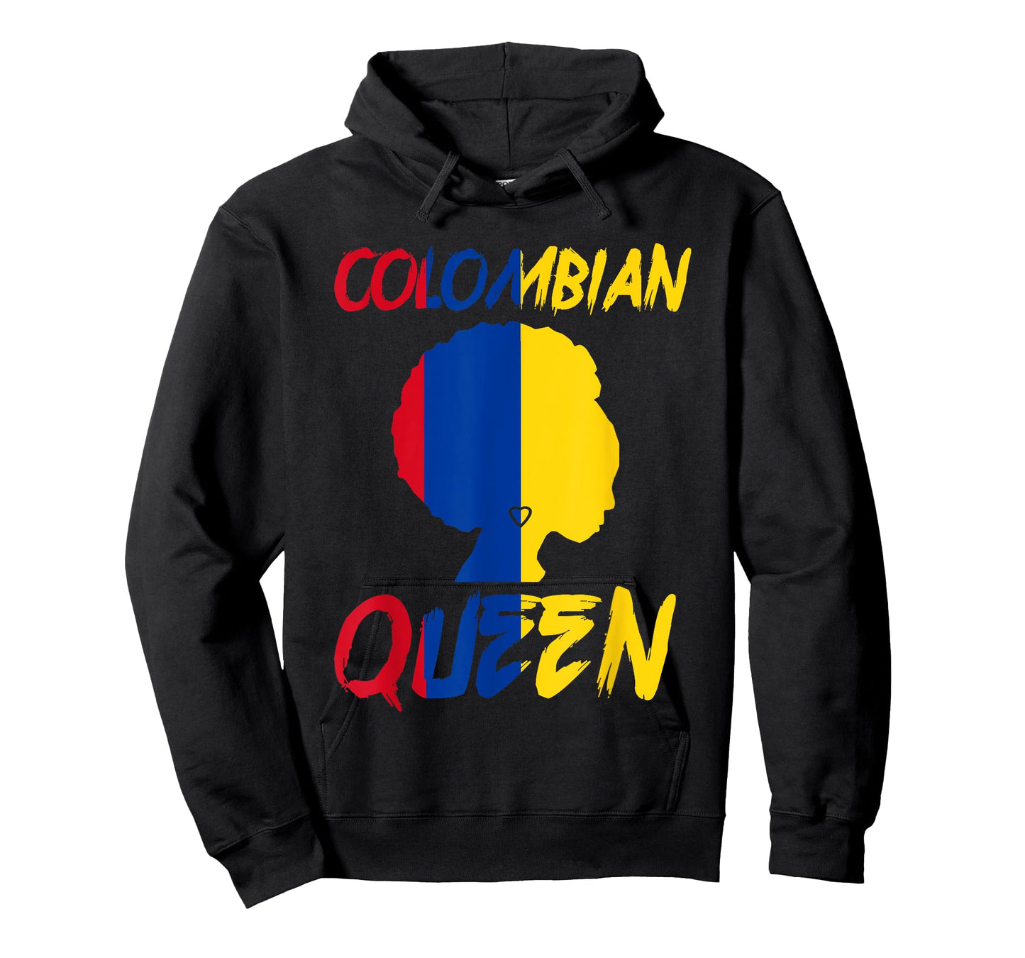 Colombian Queen Colombia Flag Afro Pride Proud Culture Home T-Shirt