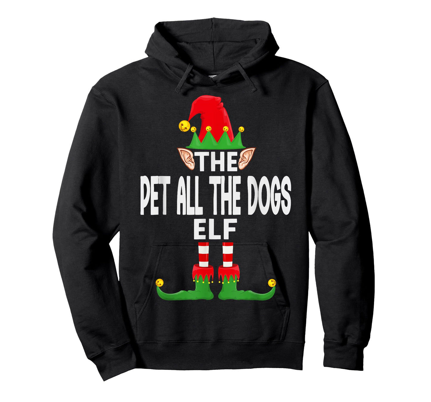 The Pet All The Dogs Elf Family Christmas Pajama Party T-Shirt