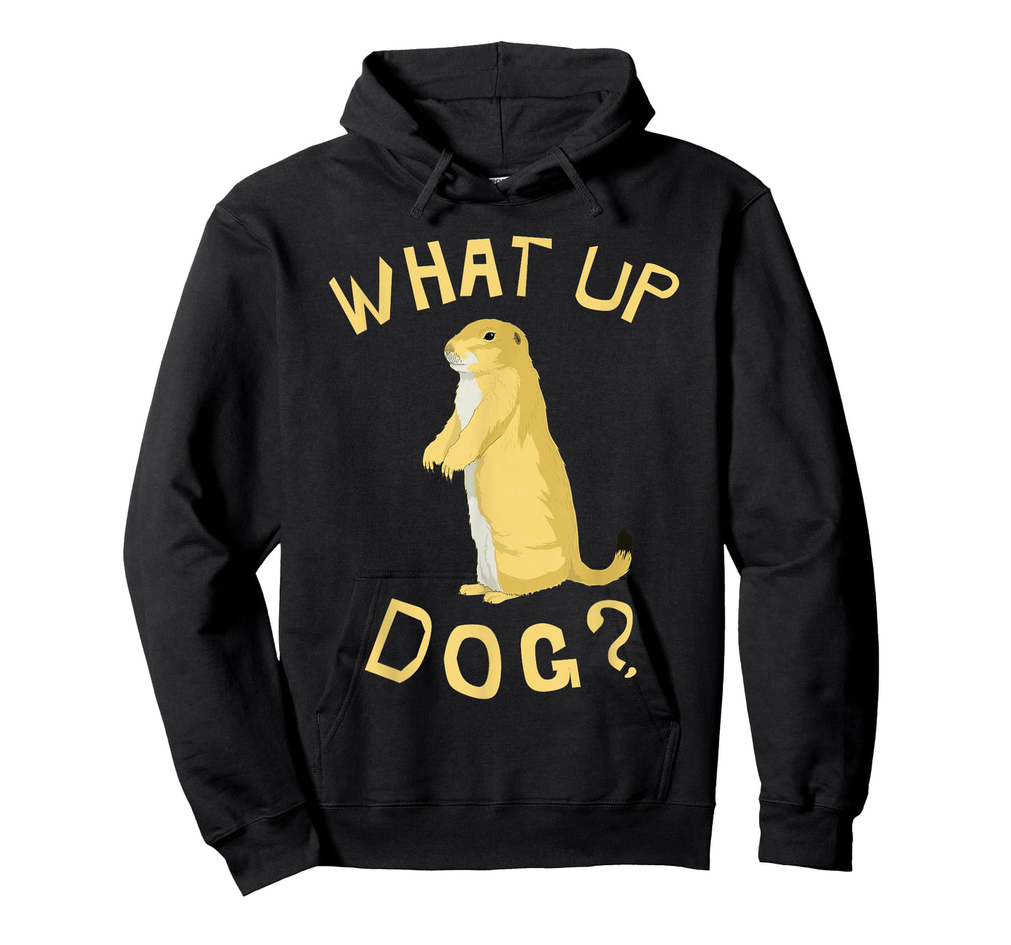 Prairie Dog Shirts & Gifts What Up Dog? Prairie Dog Kids Unisex Black Cartoon T-Shirt