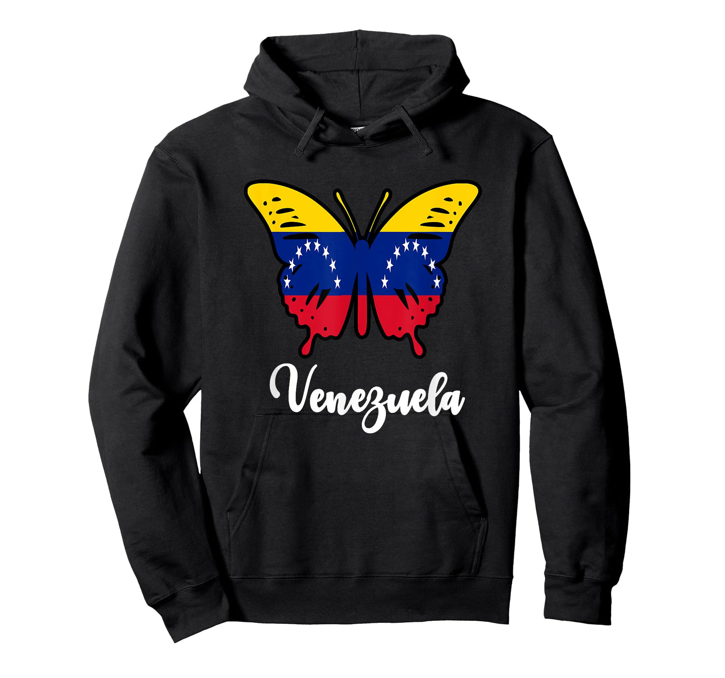 Venezuelan Girl Women Venezuela Flag Venezolana Butterfly T-Shirt