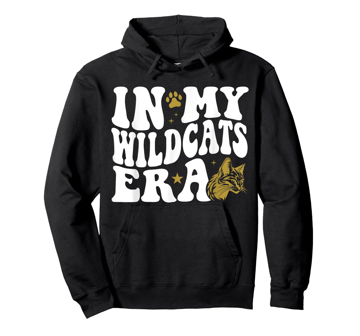 In My Wildcats Era for Raider Mascot Sports Fan White Gold T-Shirt