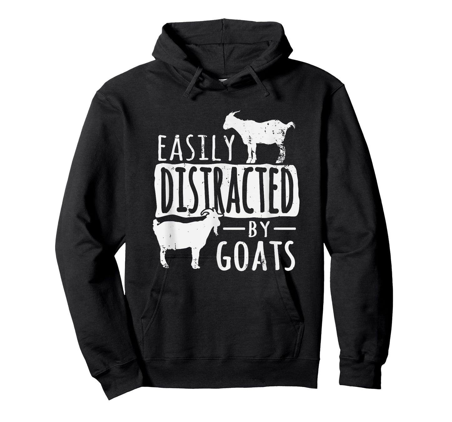 Funny Easily Distracted By Goats Country T-Shirt