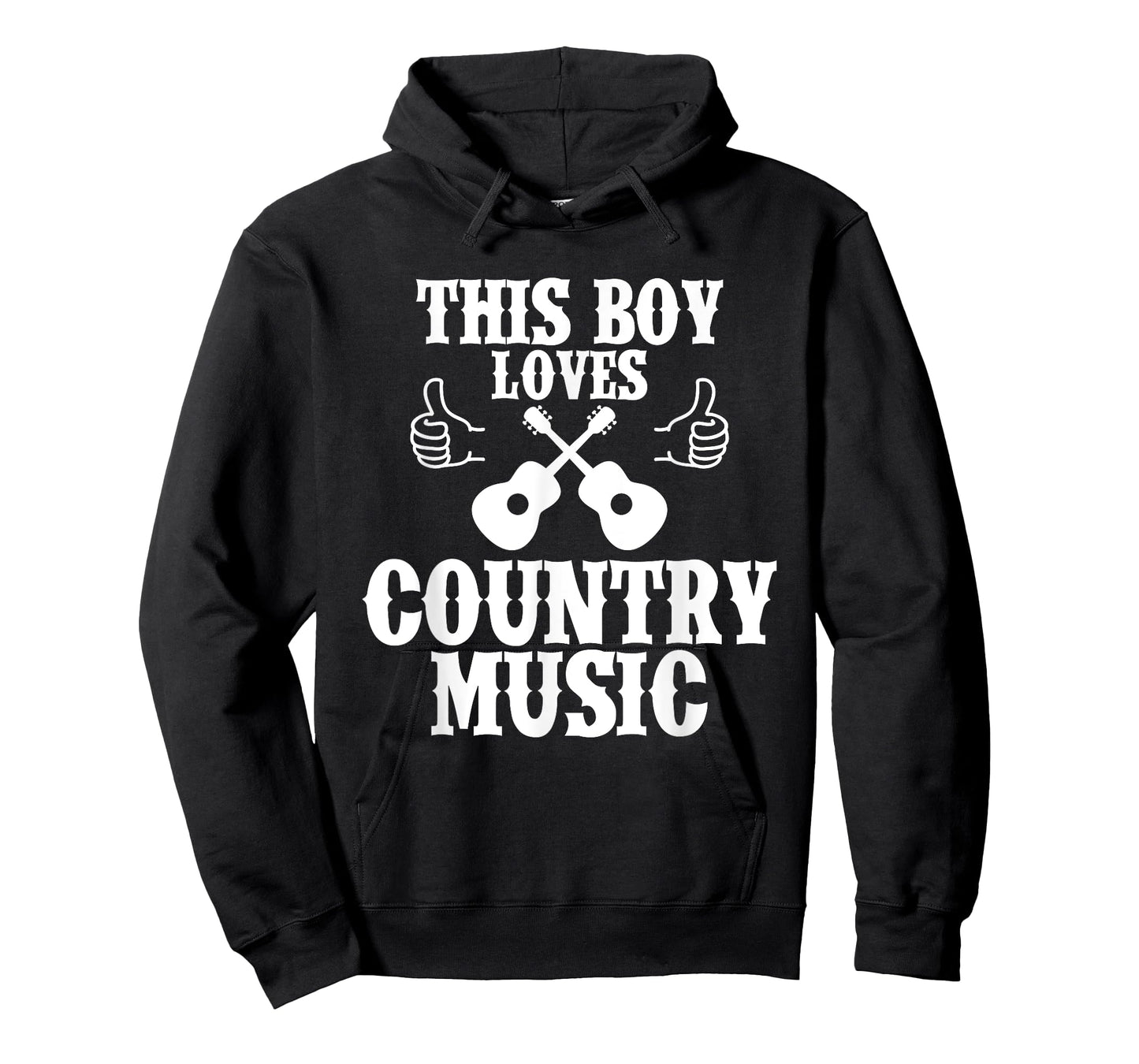 Country This Boy Loves Country Music Western US Campfire T-Shirt