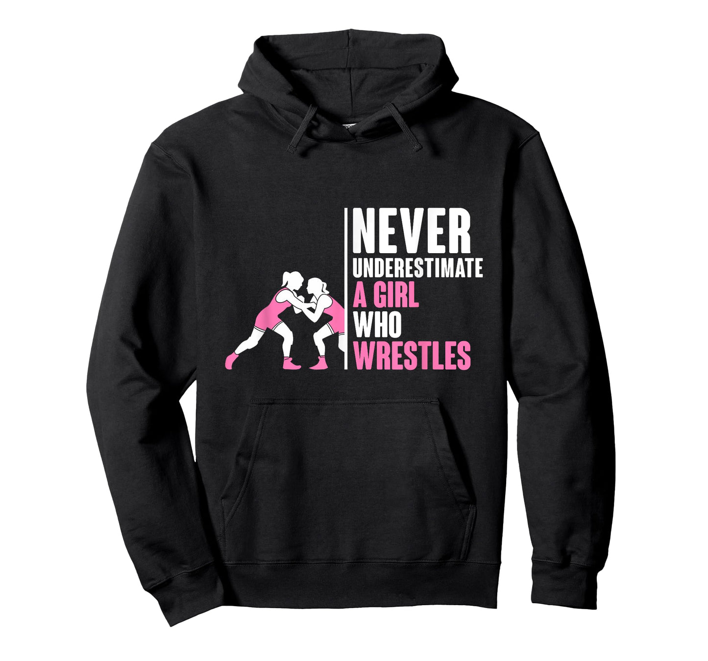 Never Underestimate A Girl Who Wrestles Wrestling T-Shirt