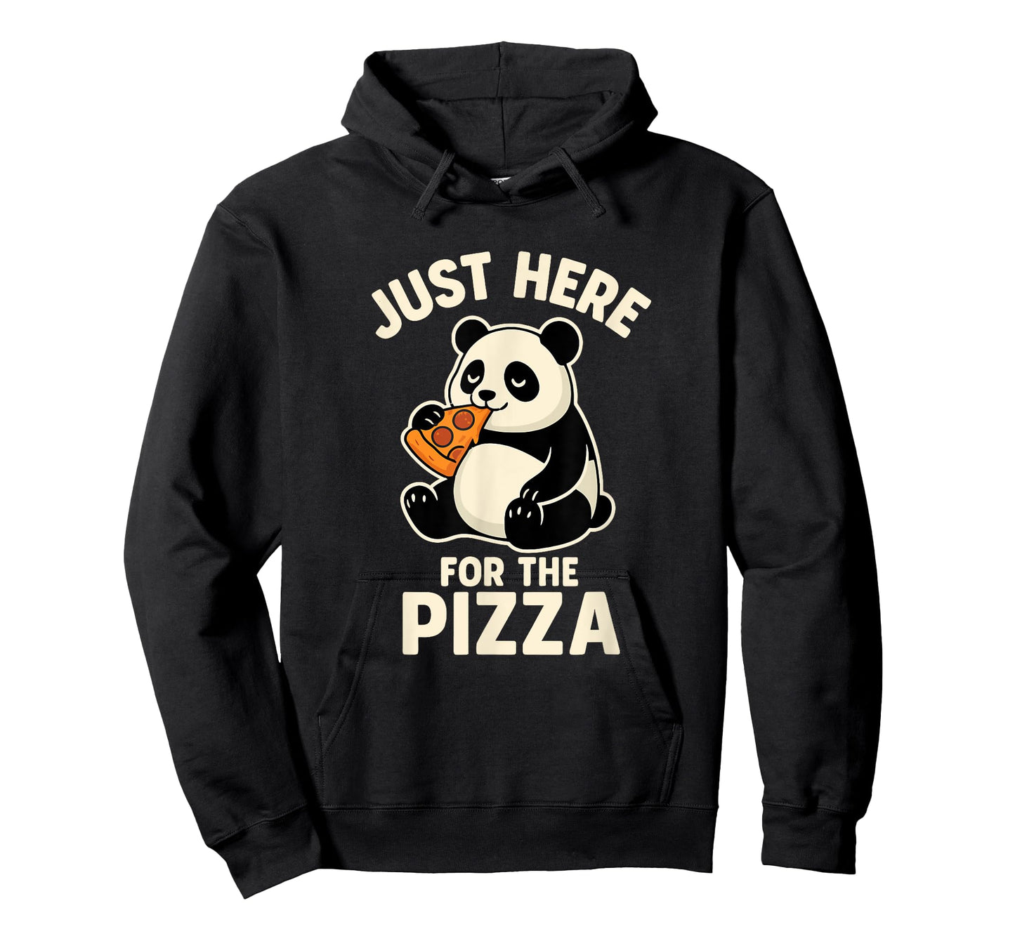 Funny Panda Pizza Lover Graphic T-Shirt