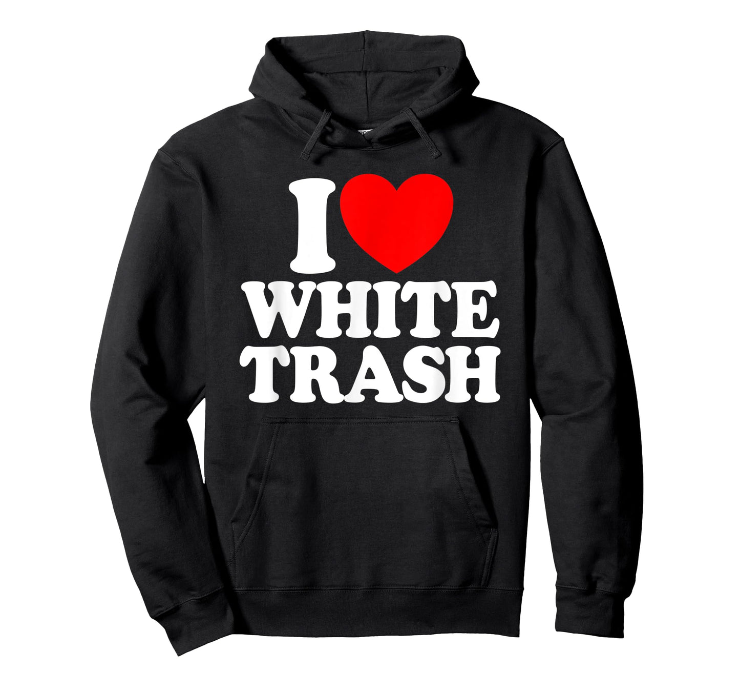 I Love White Trash Funny Redneck I Heart White Trash T-Shirt