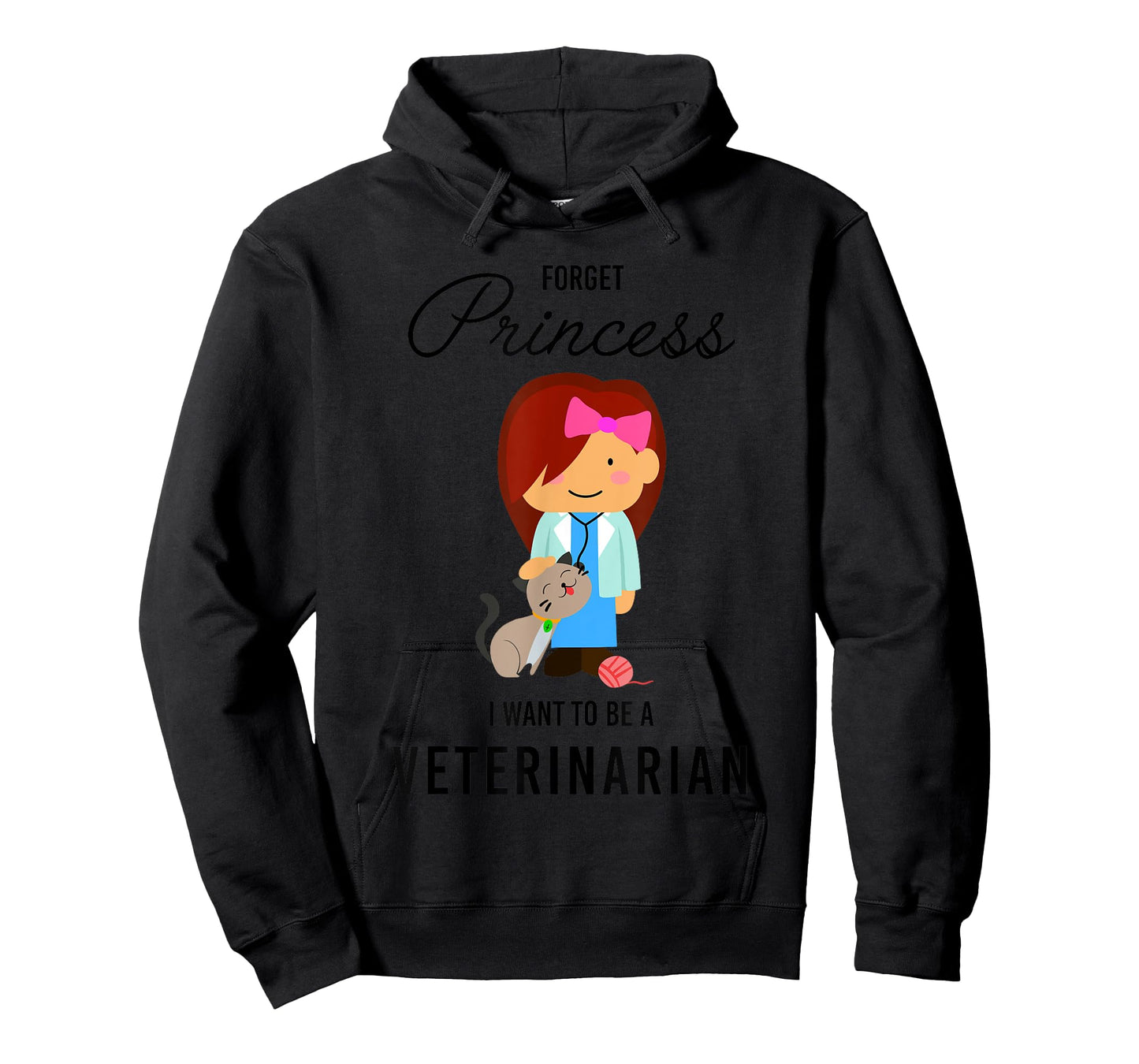 Forget Princess I Want to be a Veterinarian Kids Girl T-Shirt