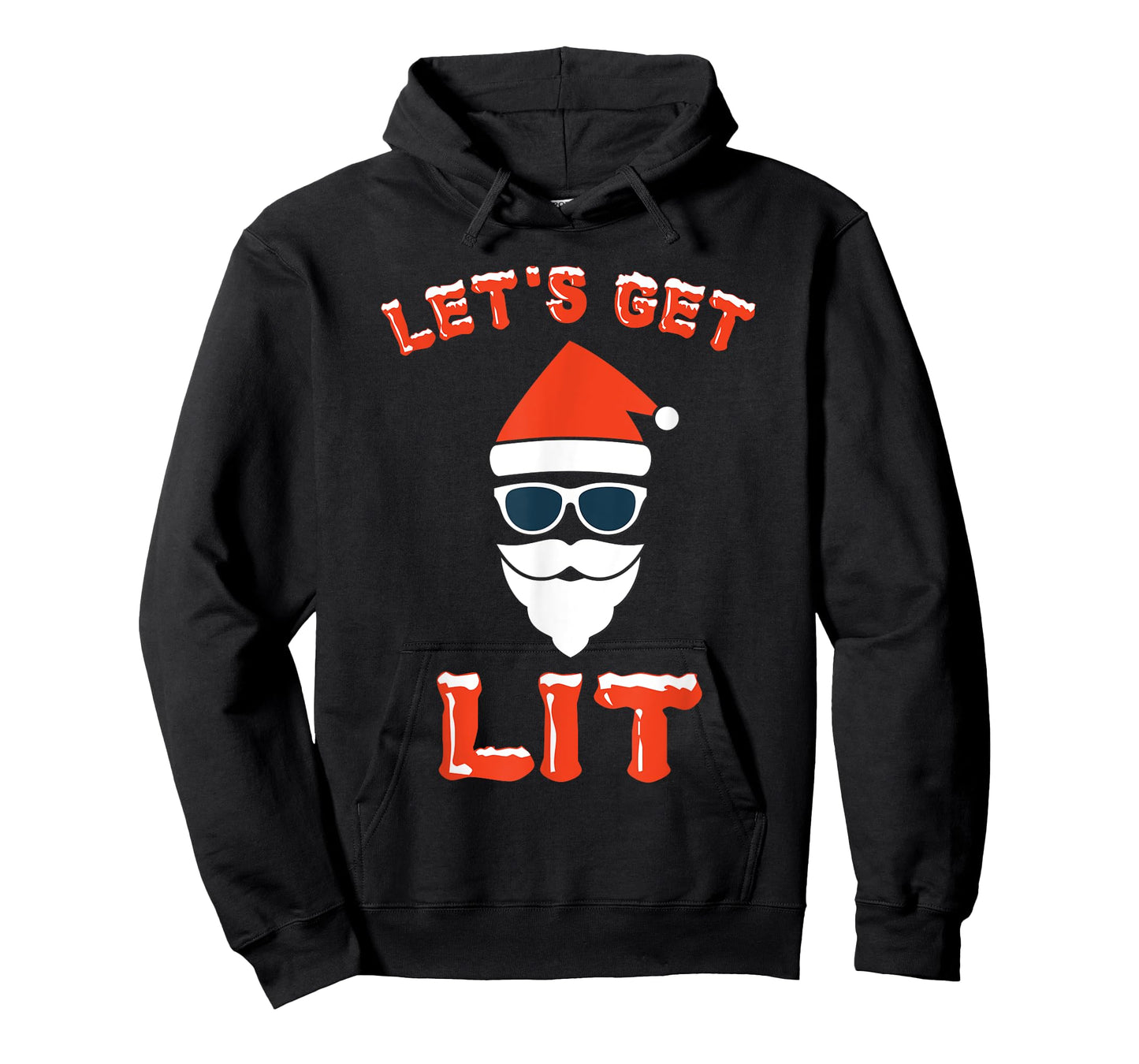 Let's Get Lit Funny Christmas Drinking T-Shirt Funny Xmas T-Shirt