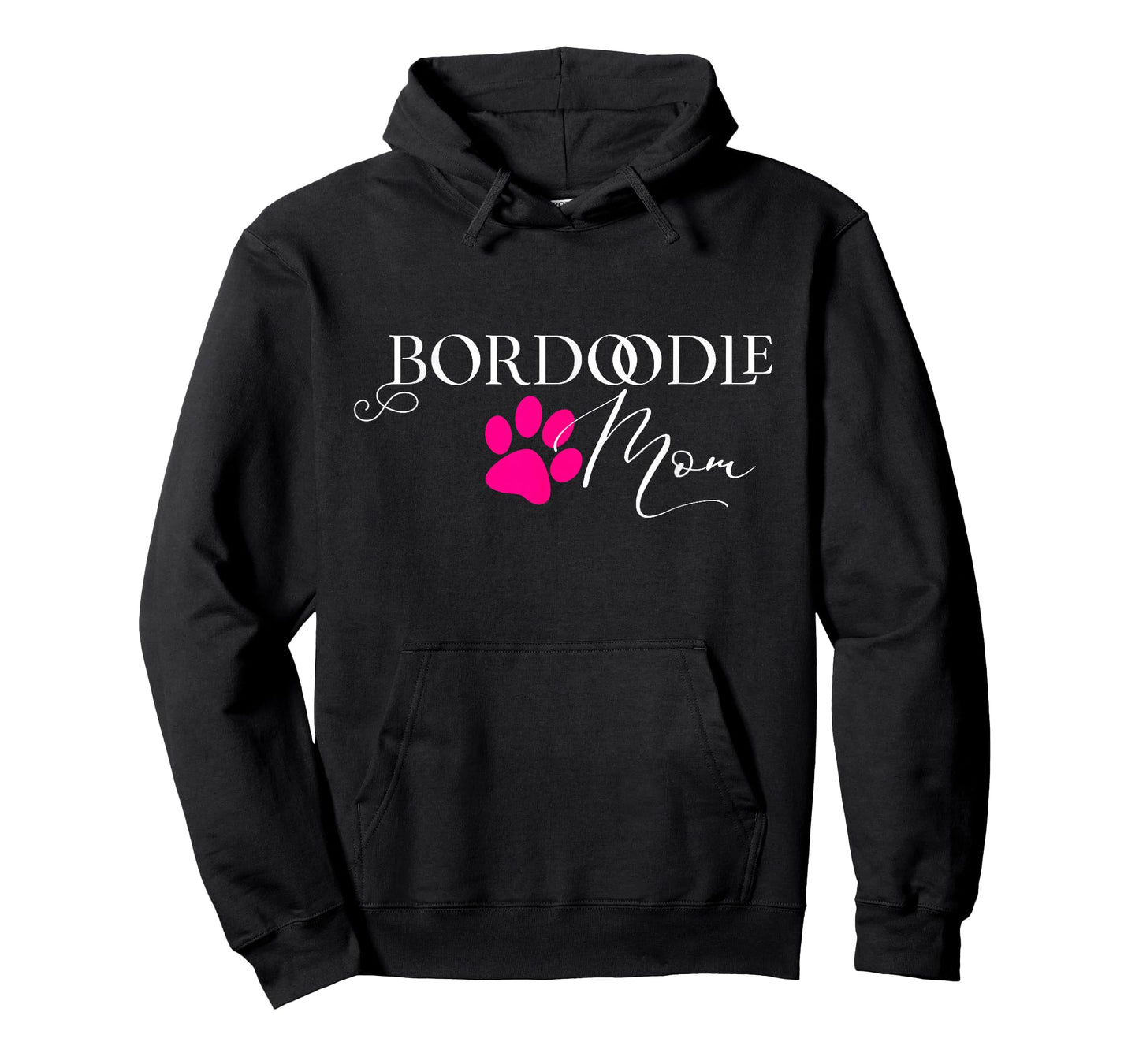 Bordoodle Mom Pink Dog Paw Gift Men Women Kids T-Shirt