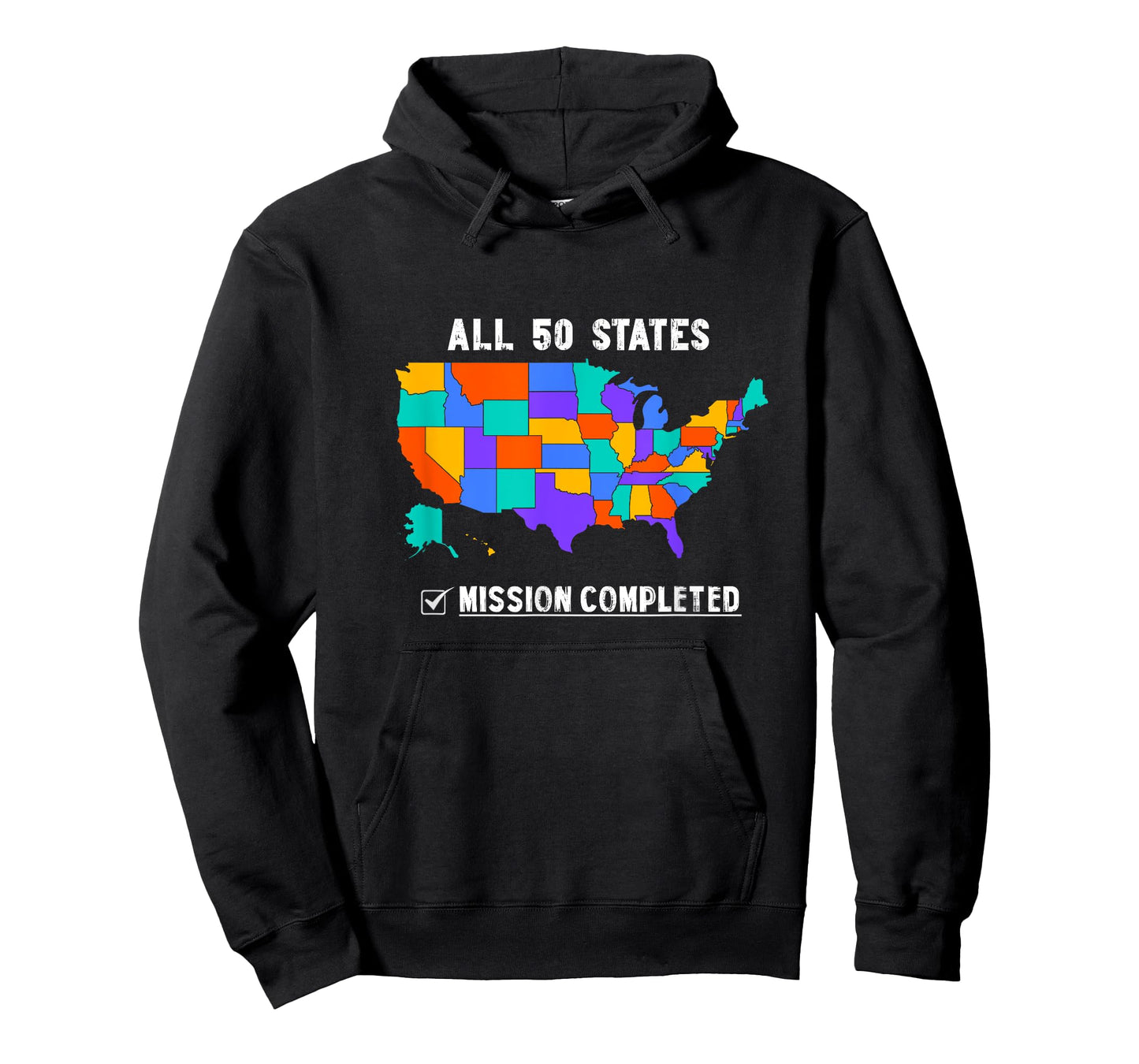 50 States Mission Accomplished Graphic Souvenir Love Outfit T-Shirt