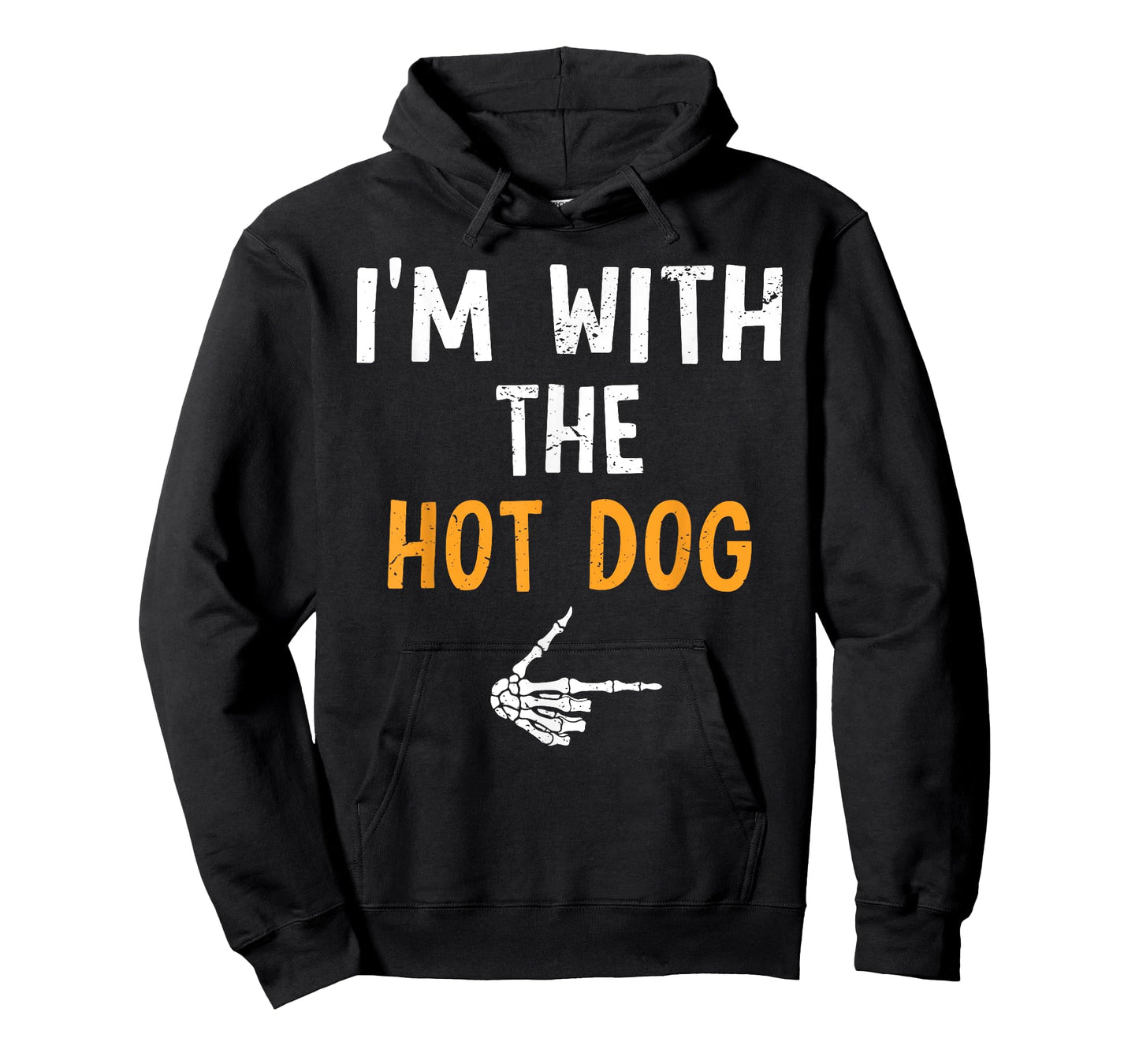 I'm with The Hot Dog Costume Halloween Matching Couple T-Shirt