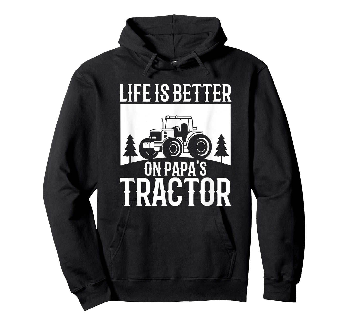 Life Is Better On Papa's Tractor Vintage Farm T-Shirt