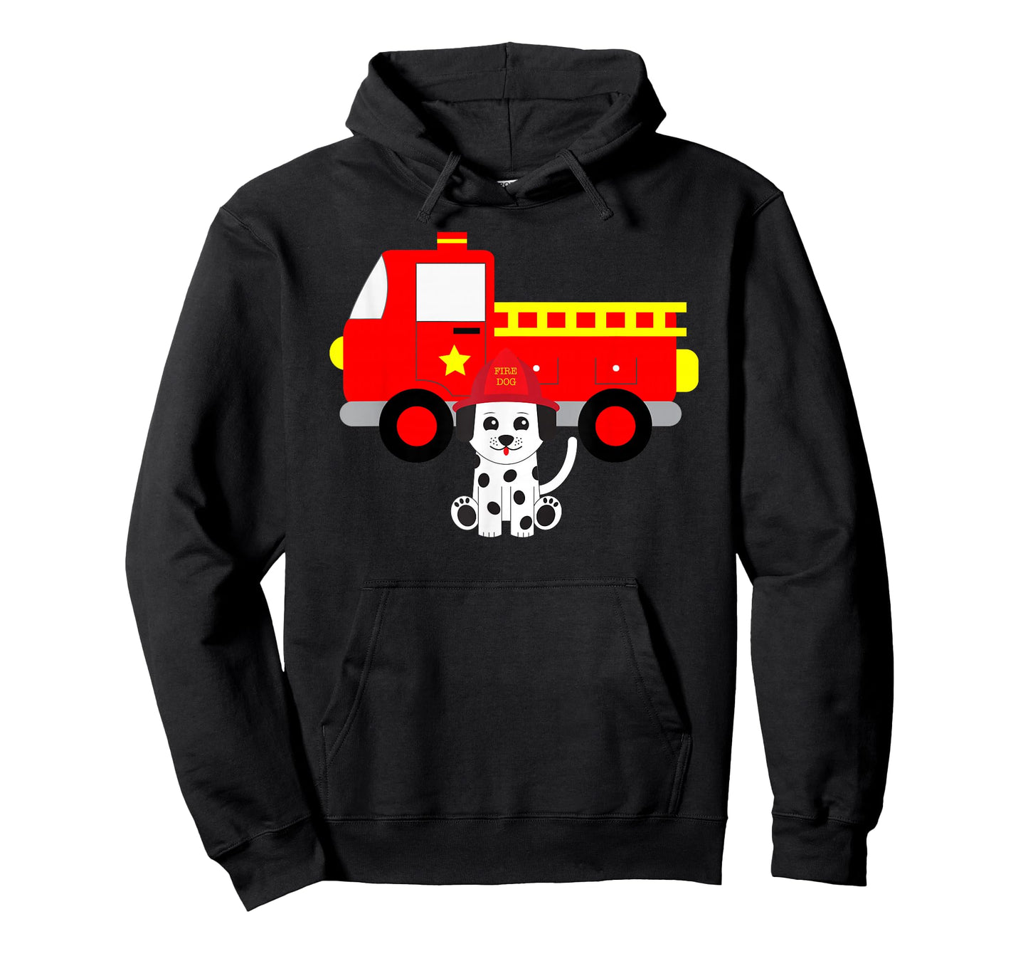 Firetruck and Dalmatian Firefighter Fire T-Shirt