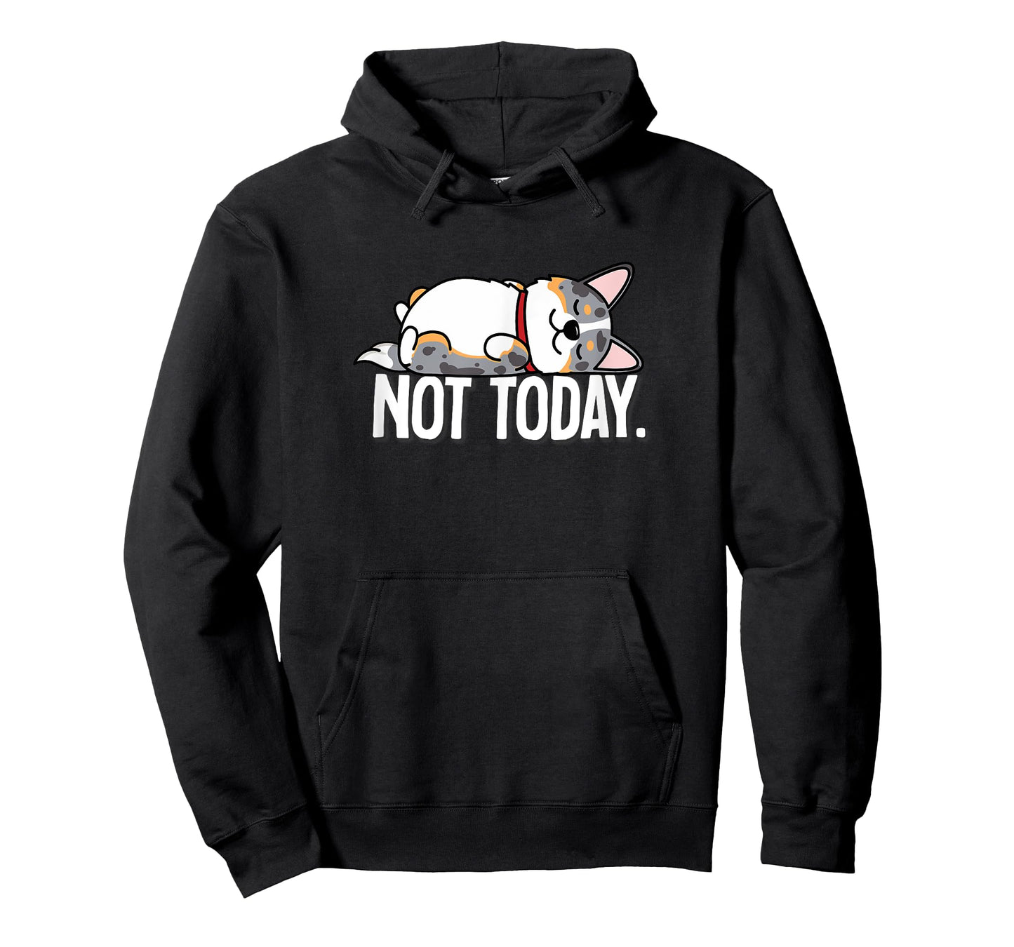 Funny Kawaii Not Today Napping Cardigan Blue Merle Corgi T-Shirt