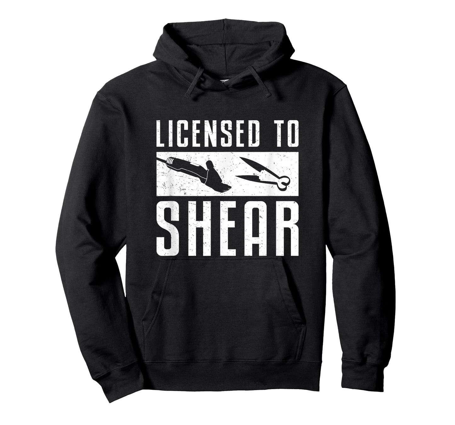Licensed To Shear Funny Sheep Shearing For A Wool Harvester T-Shirt