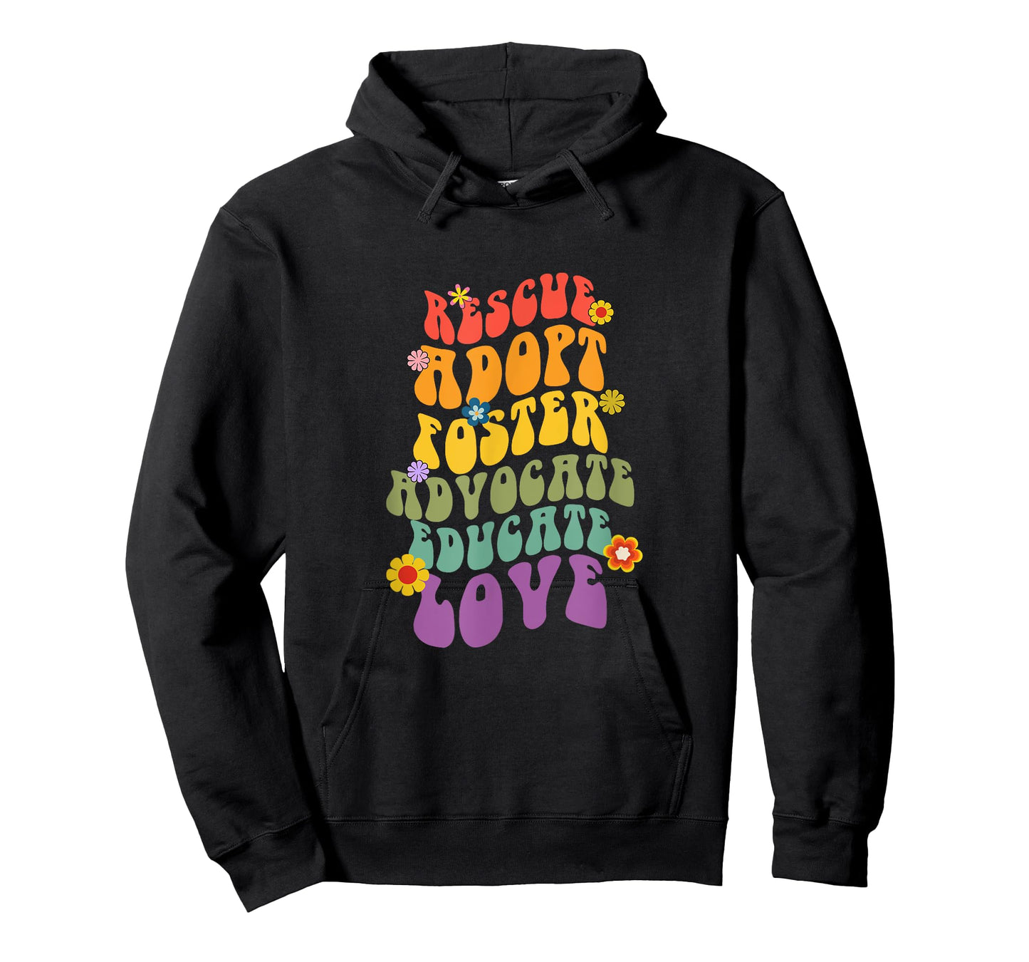 Rescue Adopt Foster Advocate Groovy Dog Mom Rescue Adoption T-Shirt for Men Women