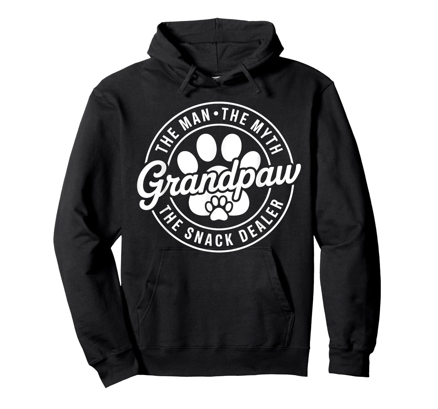 Grandpaw The Myth The Snack Dealer Fathers Day Dog Grandpa T-Shirt