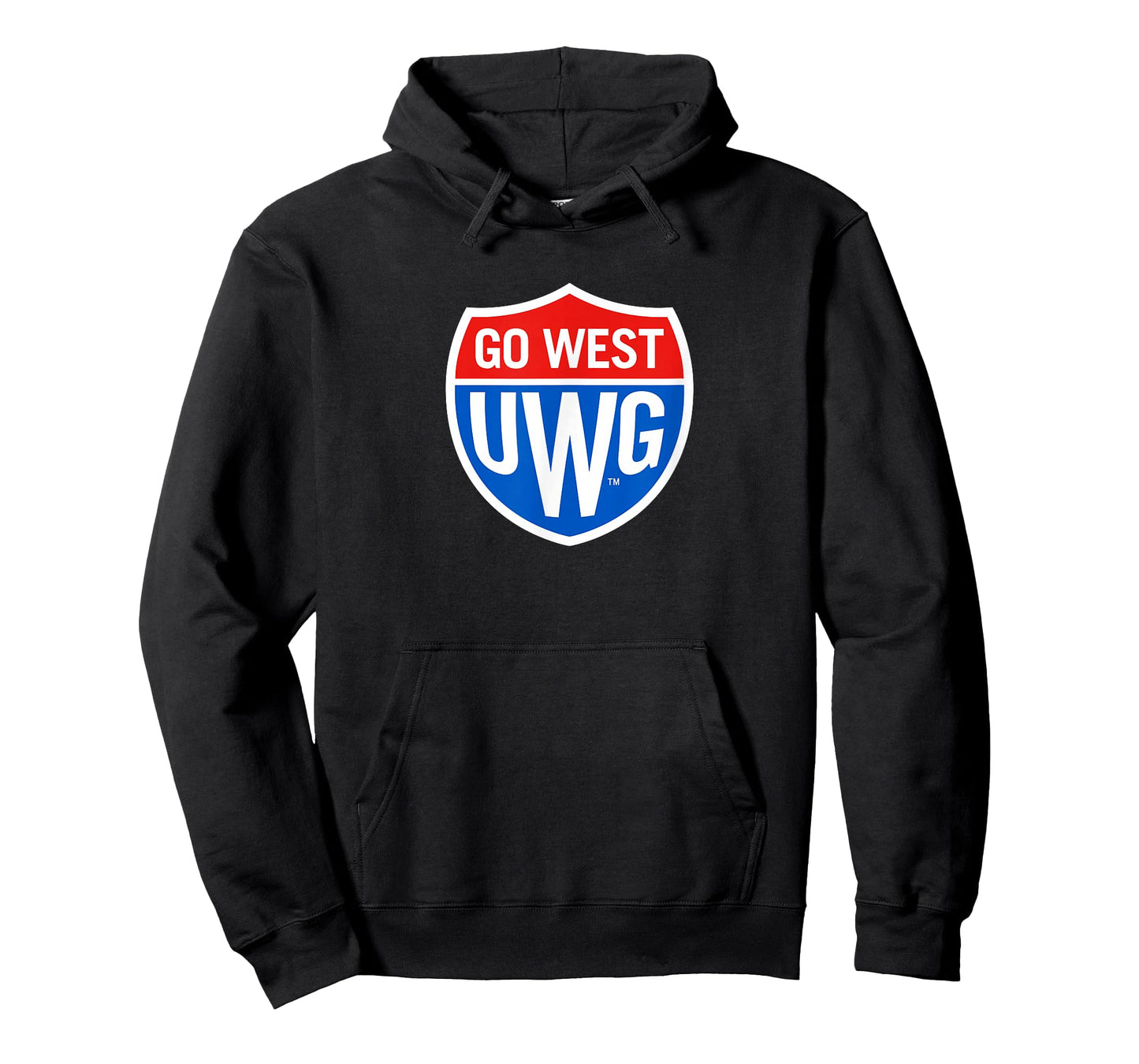 University of West Georgia UWG Wolves Go West Shield Logo T-Shirt