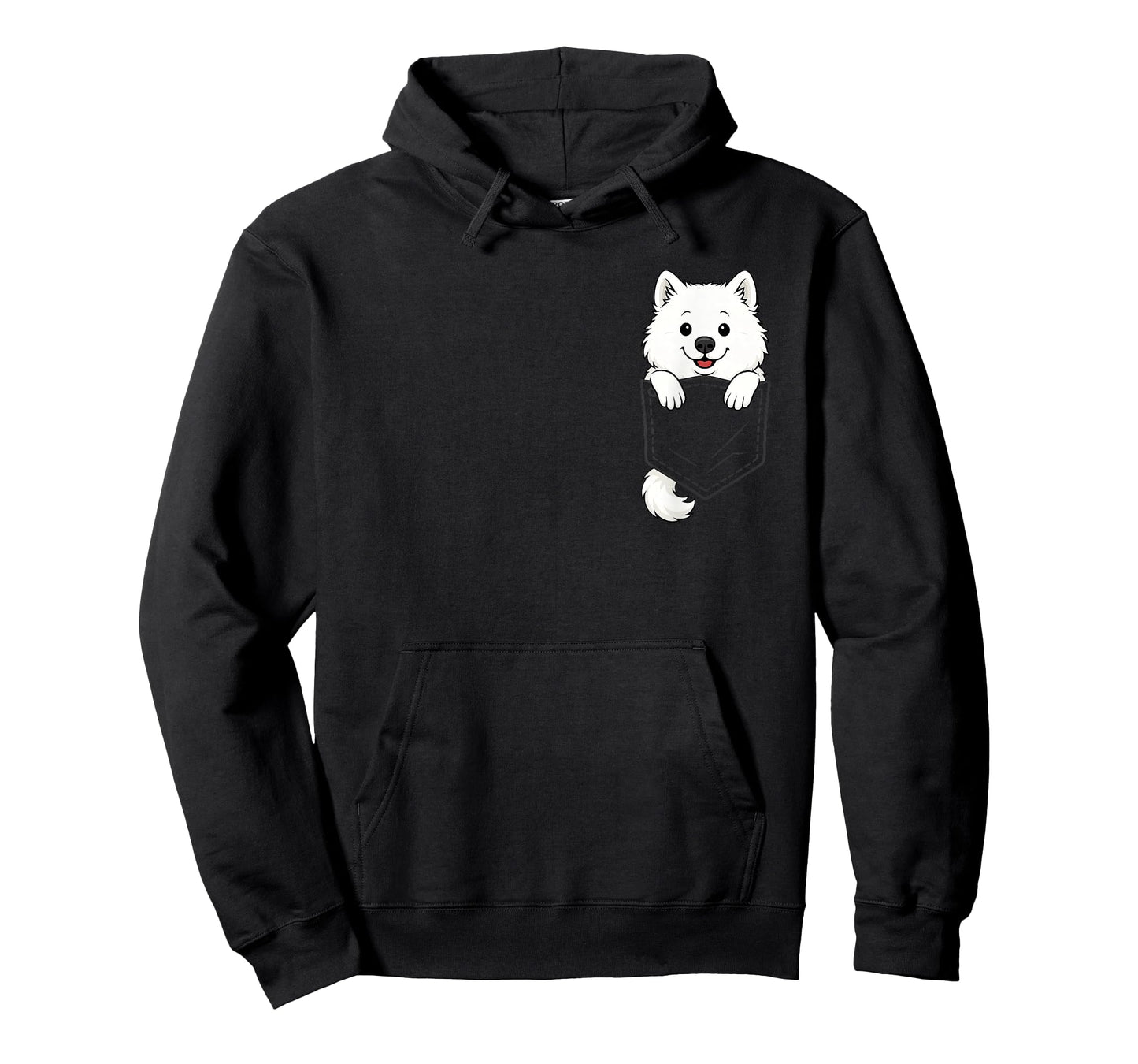 Funny Samoyed Peeking in Pocket Dog Puppy Pet Animal Lover T-Shirt