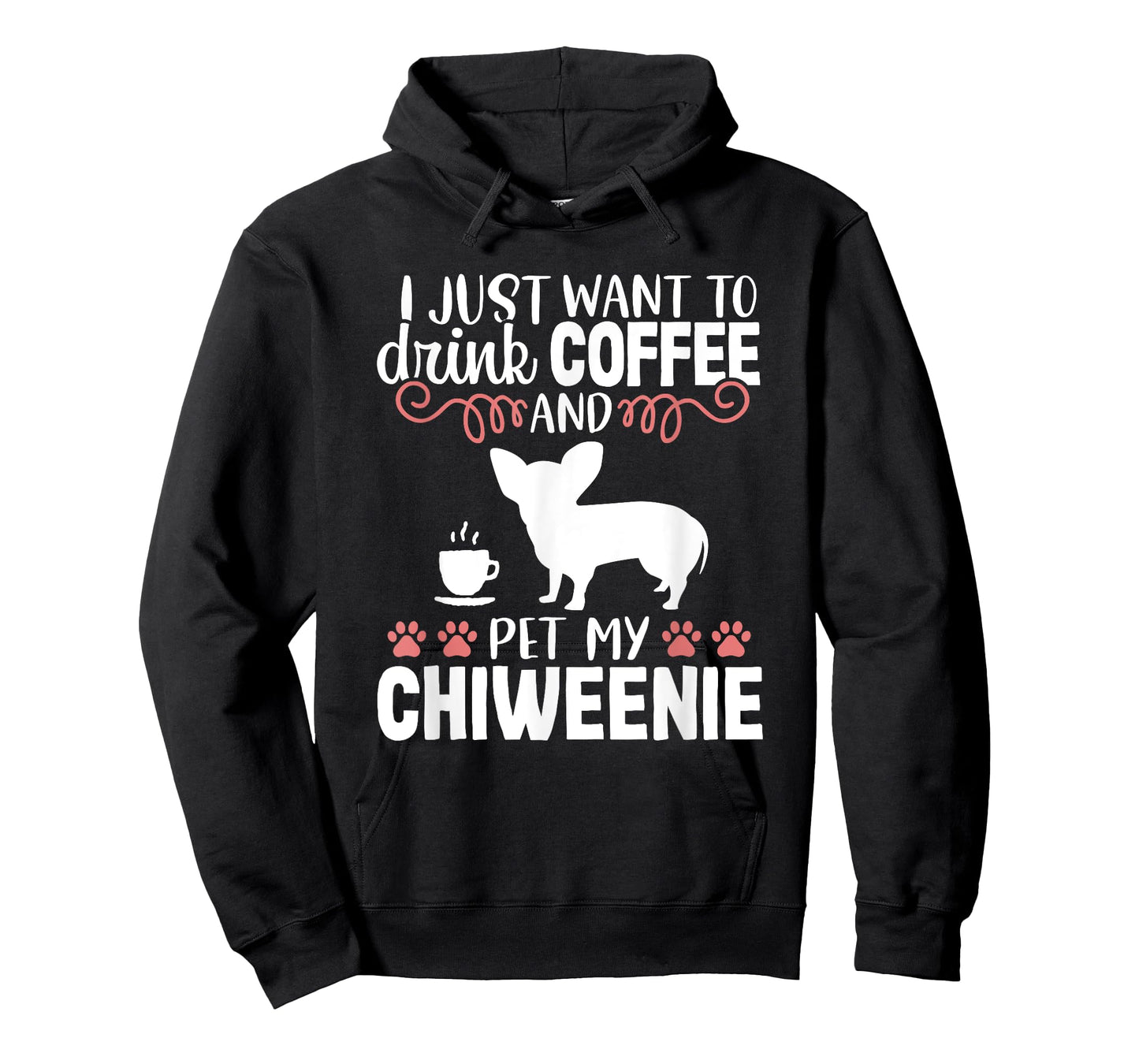 Coffee Funny Cute Dog Owner Lover Chiweenie Dog Mom T-Shirt for Men Women Kids