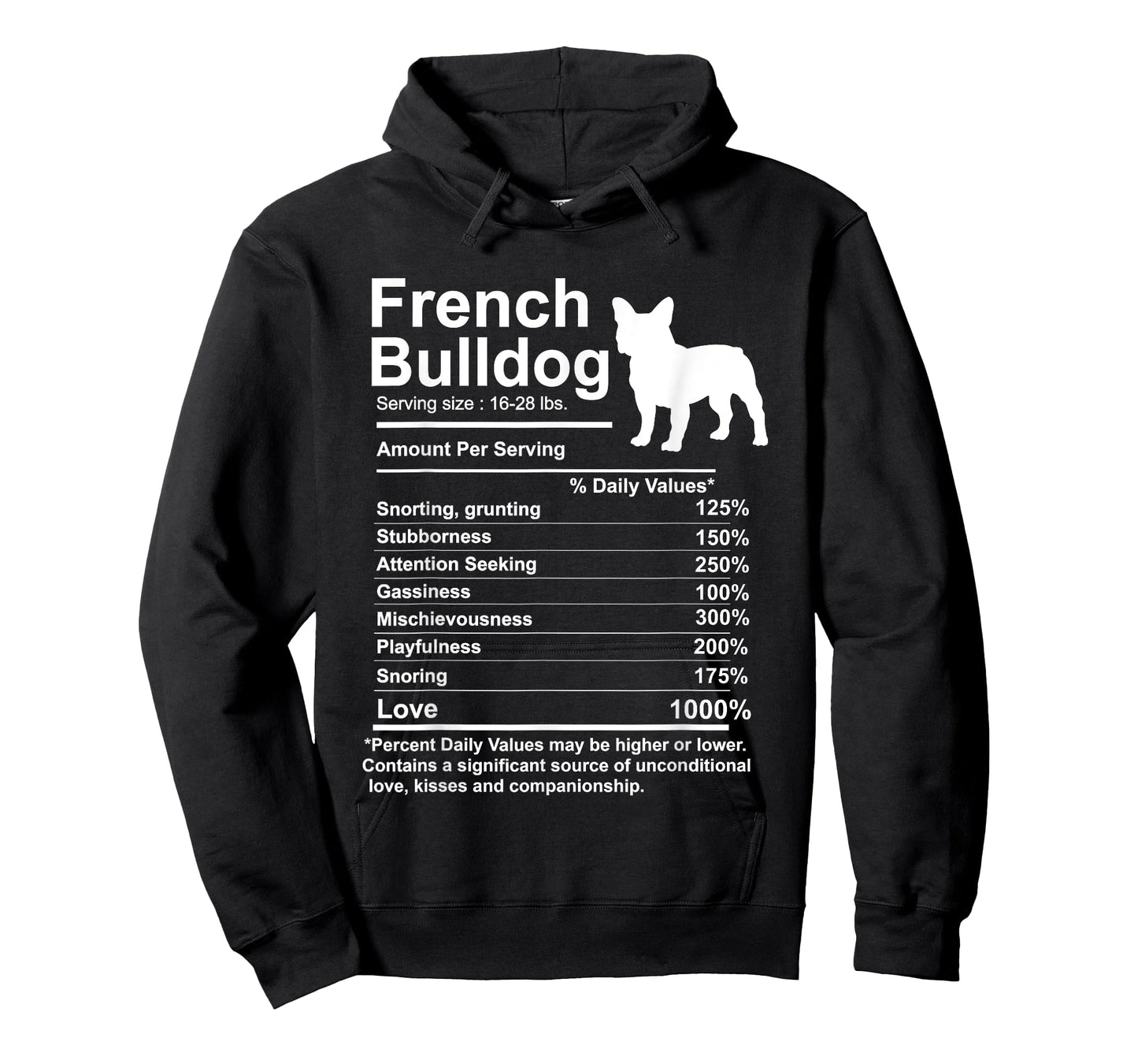 French Bulldog Facts nutrition Gift Frenchie mom Dog T-Shirt