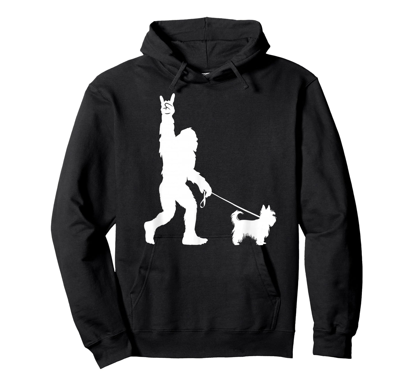 Bigfoot Walking Yorkshire Terrier Sasquatch Yorkie Dog T-Shirt
