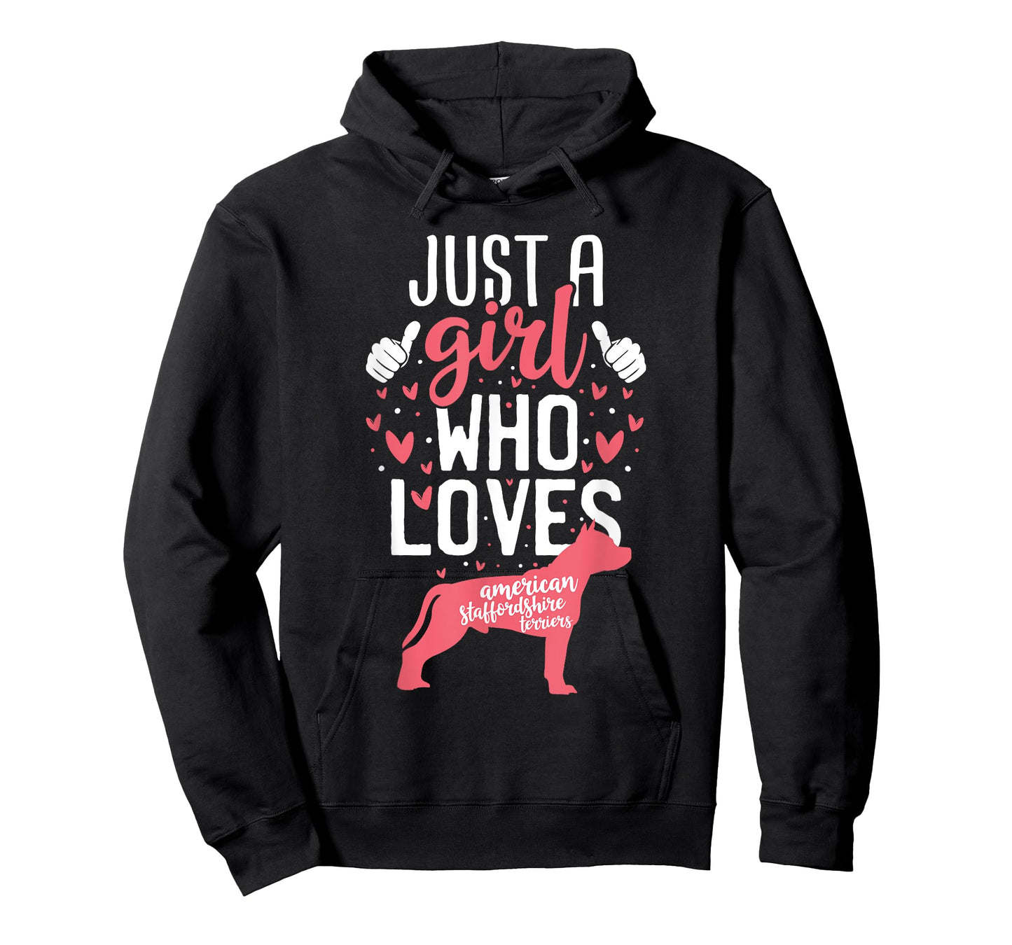 Just a Girl Who Loves American Staffordshire Terriers Dogs T-Shirt