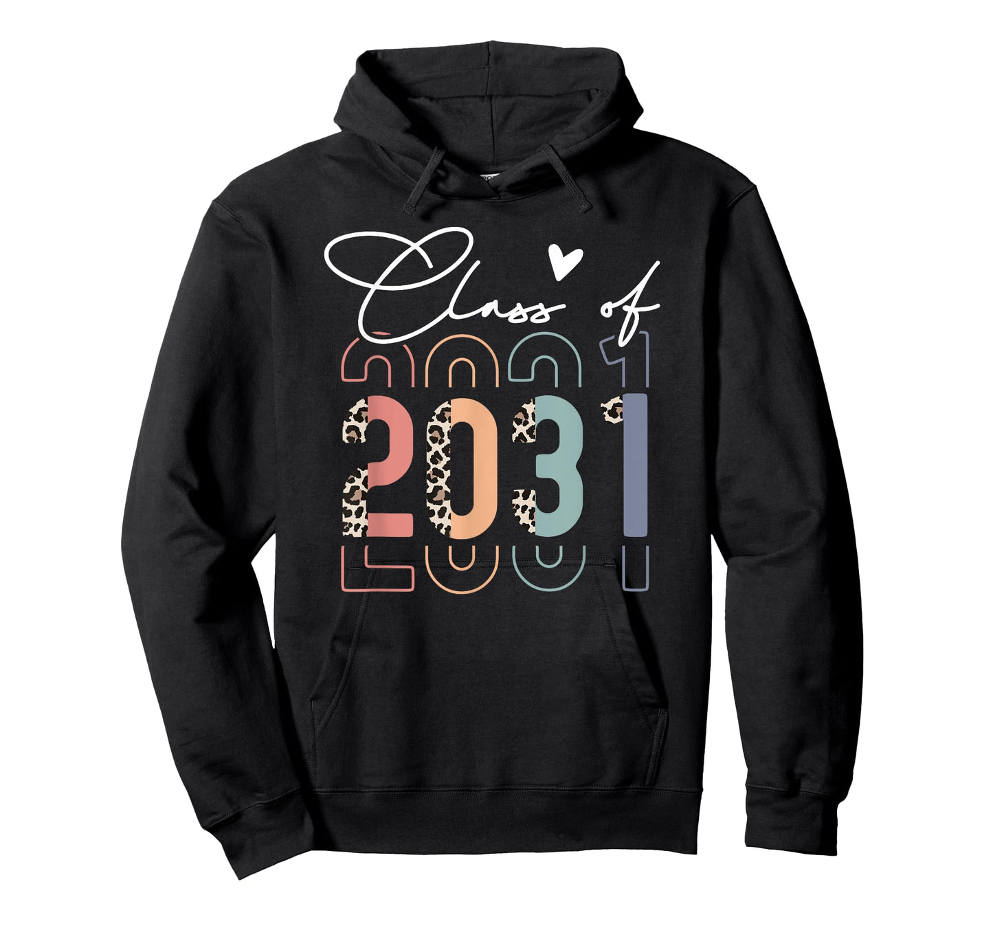 Class of 2031 School College Retro Graduation Vintage Grad T-Shirt