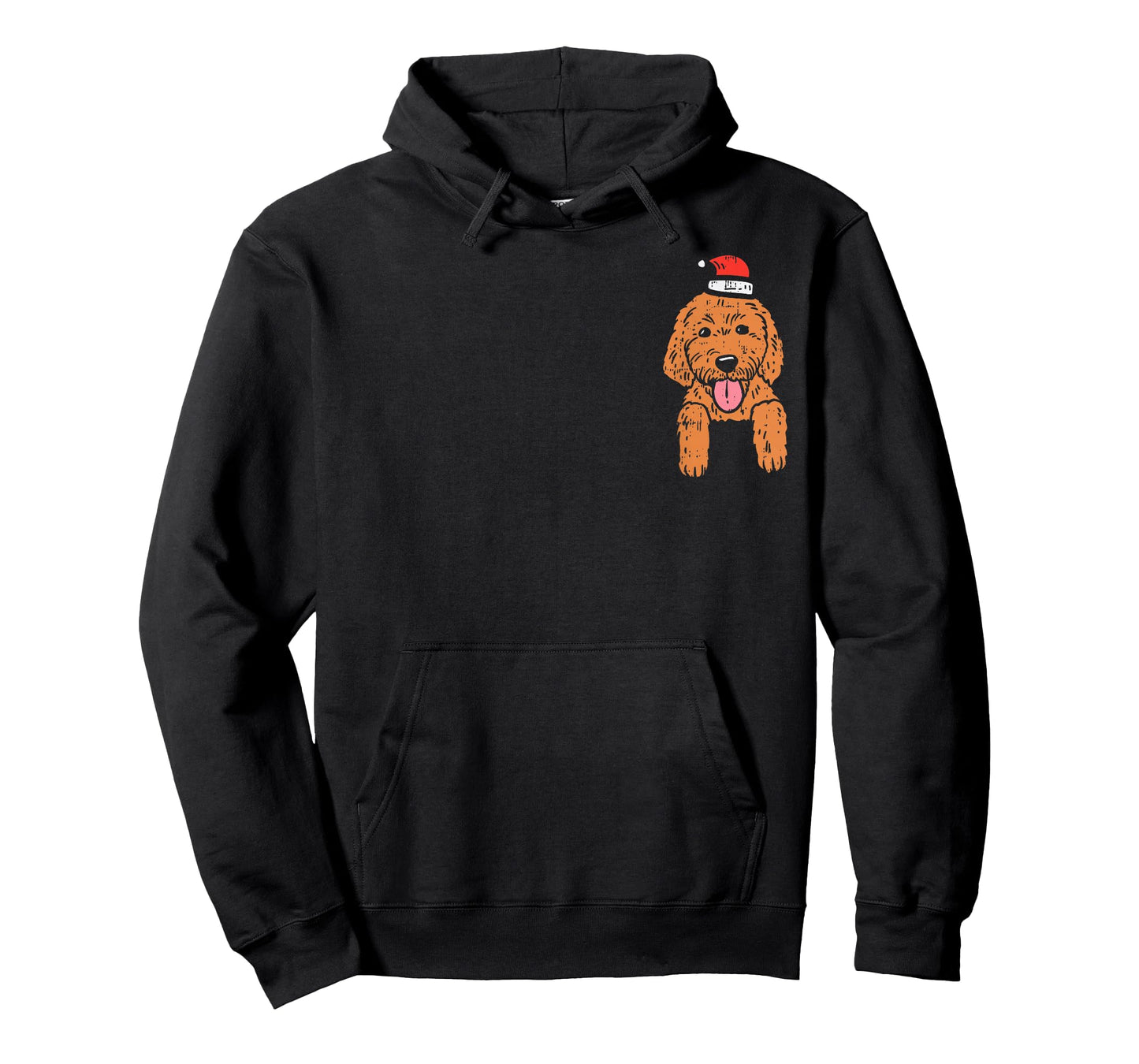Pocket Goldendoodle Santa Hat Christmas Animal Pet Dog PJ T-Shirt
