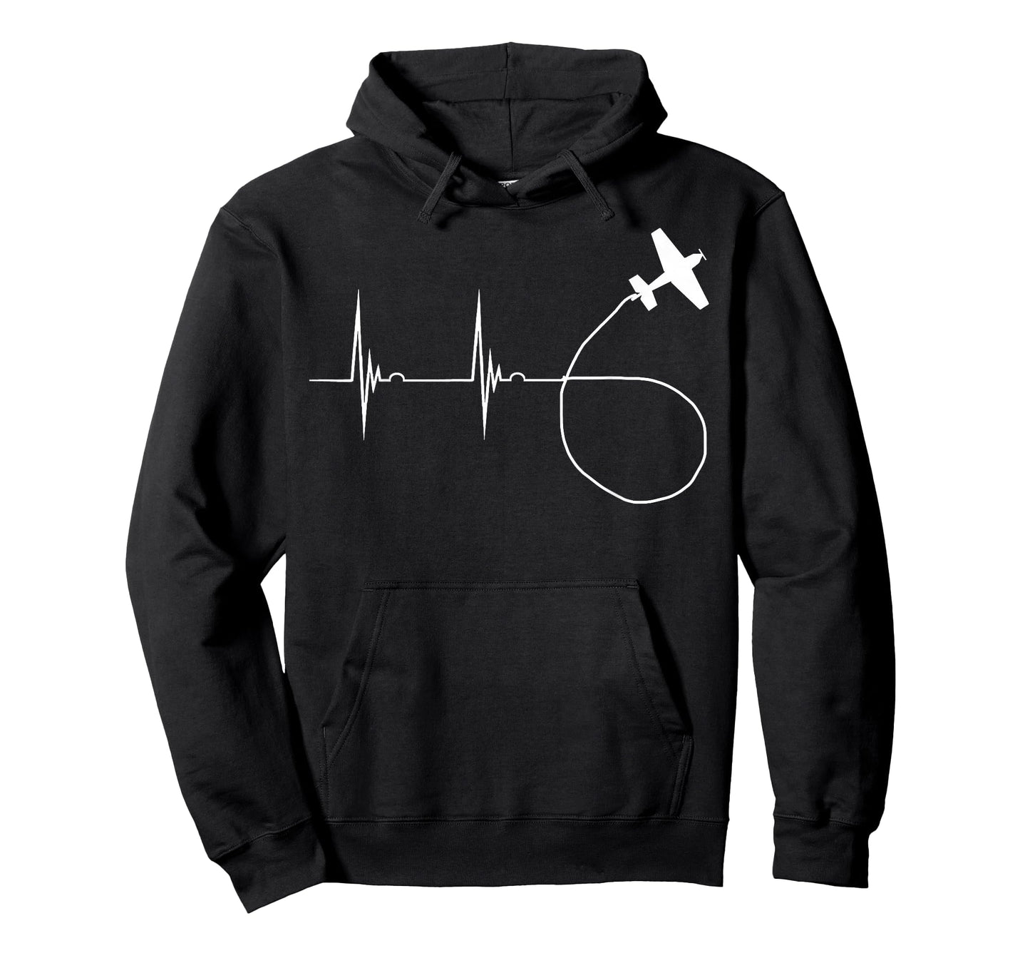 Aerobatic Heartbeat Pulse Biplane EKG Pulseline Airshow T-Shirt
