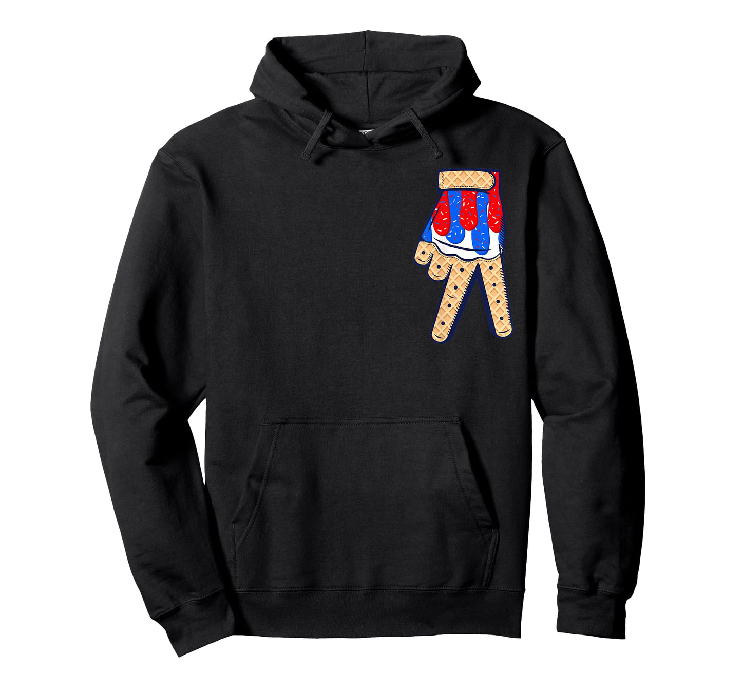 Baseball Ice Cream Drip Boys Home Plate Glove Respect Drip T-Shirt