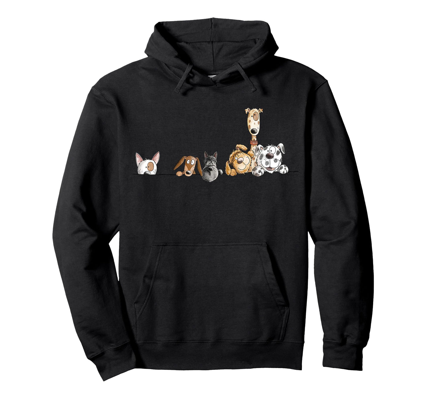 Droll Dogs Team I Funny Puppy Dog Lover Cartoon Fun T-Shirt