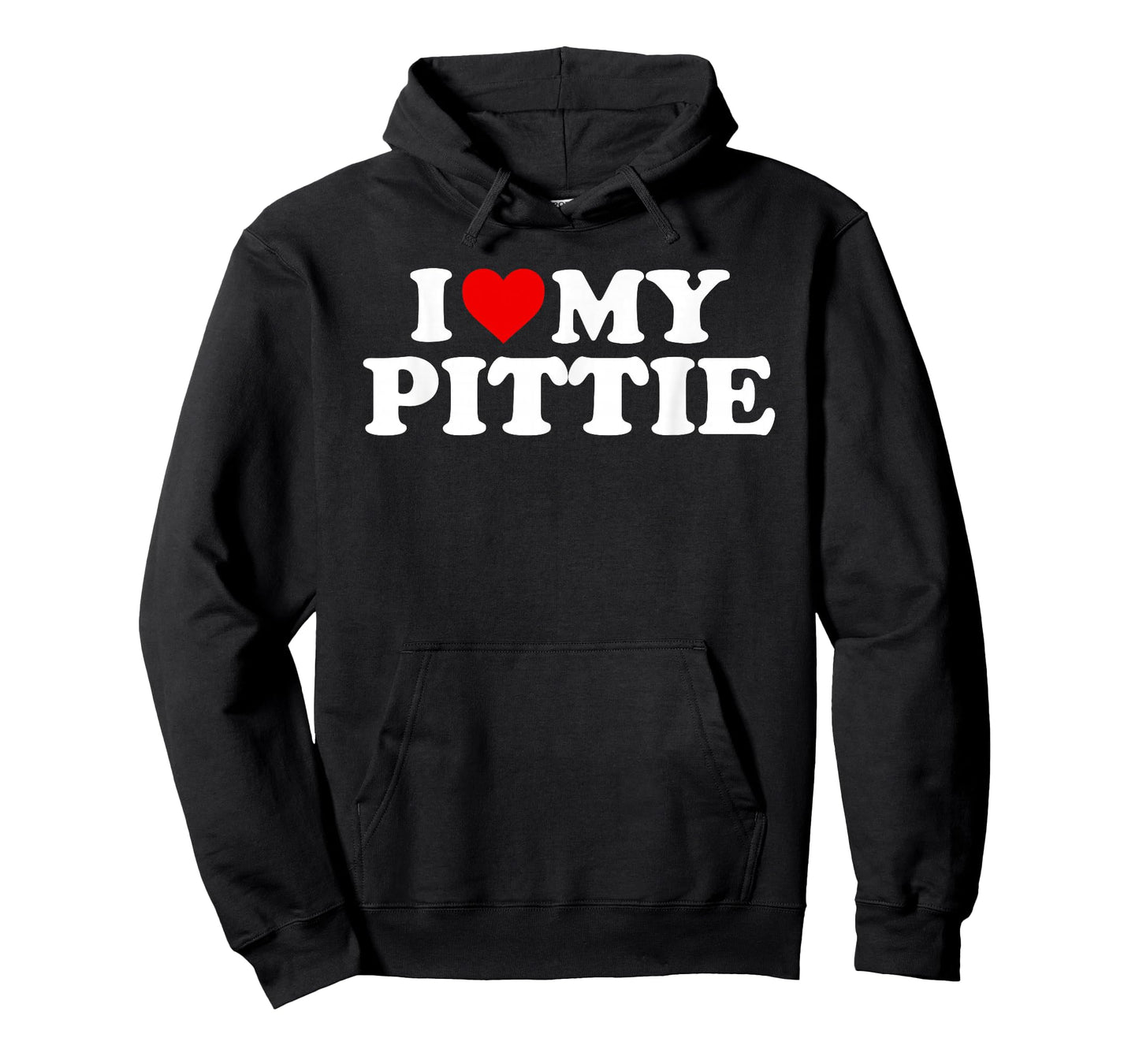 Pittie Design: I Love My Pittie Design For Pit Bull Mom Dad T-Shirt