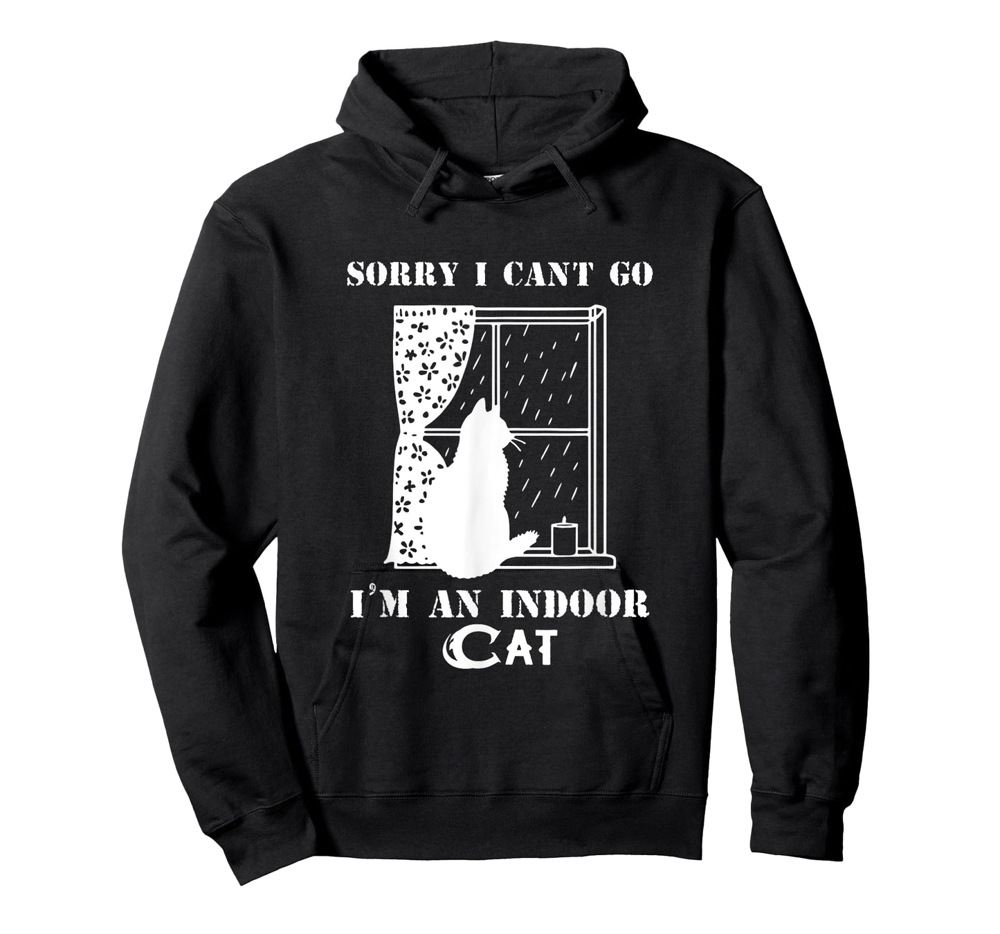 Funny Sorry I Can't Go I'm an Indoor Cat Pet Owner T-Shirt