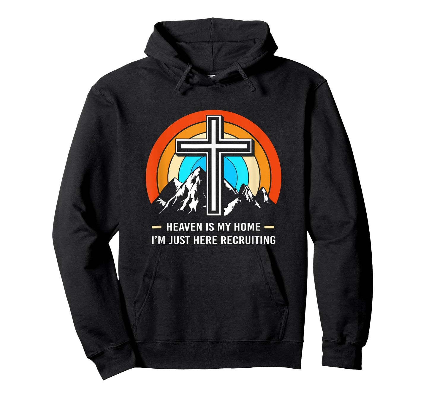 Christian Saying Heaven Is My Home Im Just Here Recruiting T-Shirt