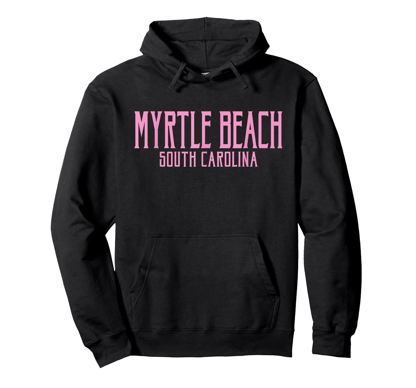 Myrtle Beach South Carolina Text Pink Print T-Shirt