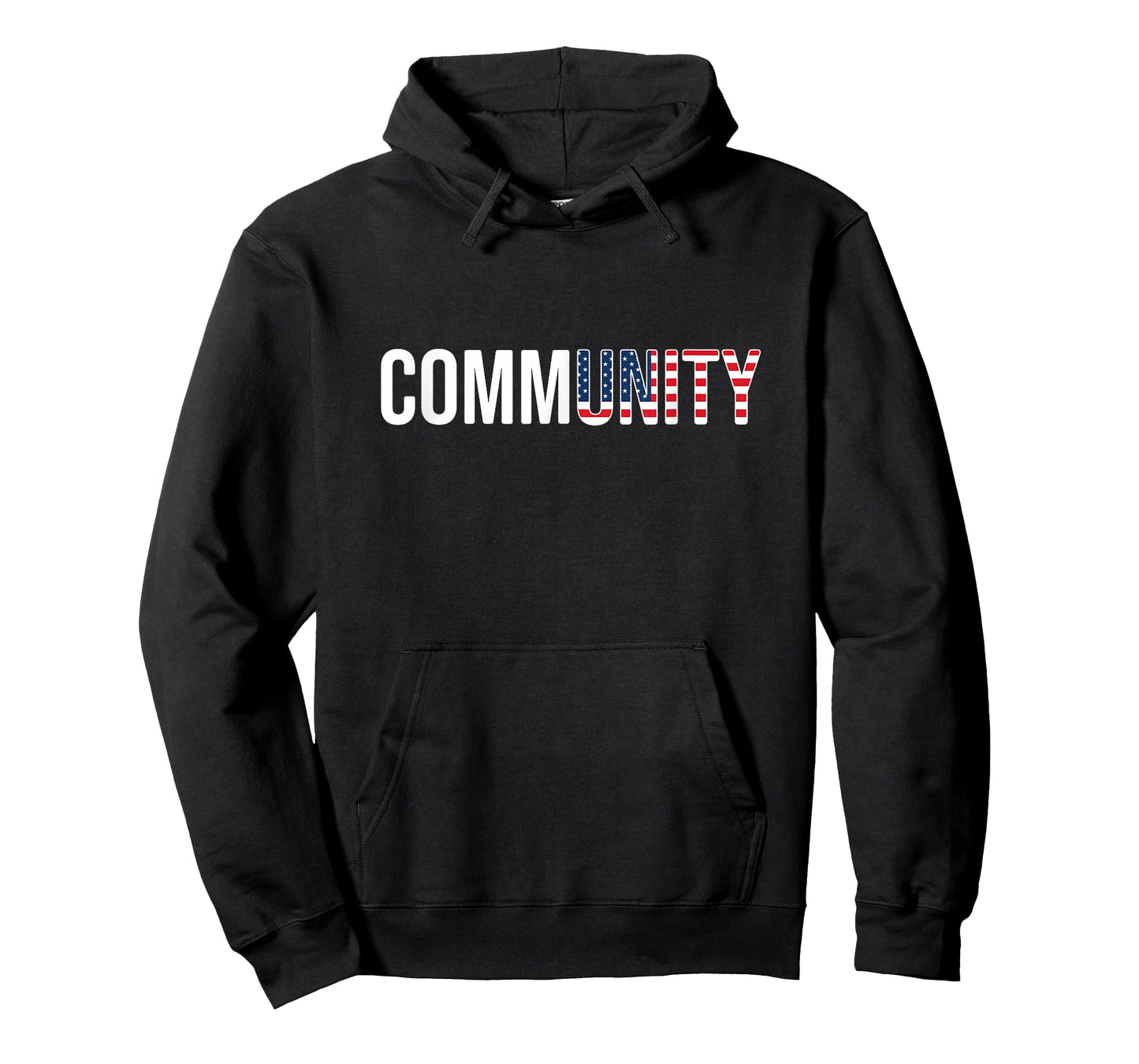 Community Unity USA Flag red white blue patriotic American T-Shirt