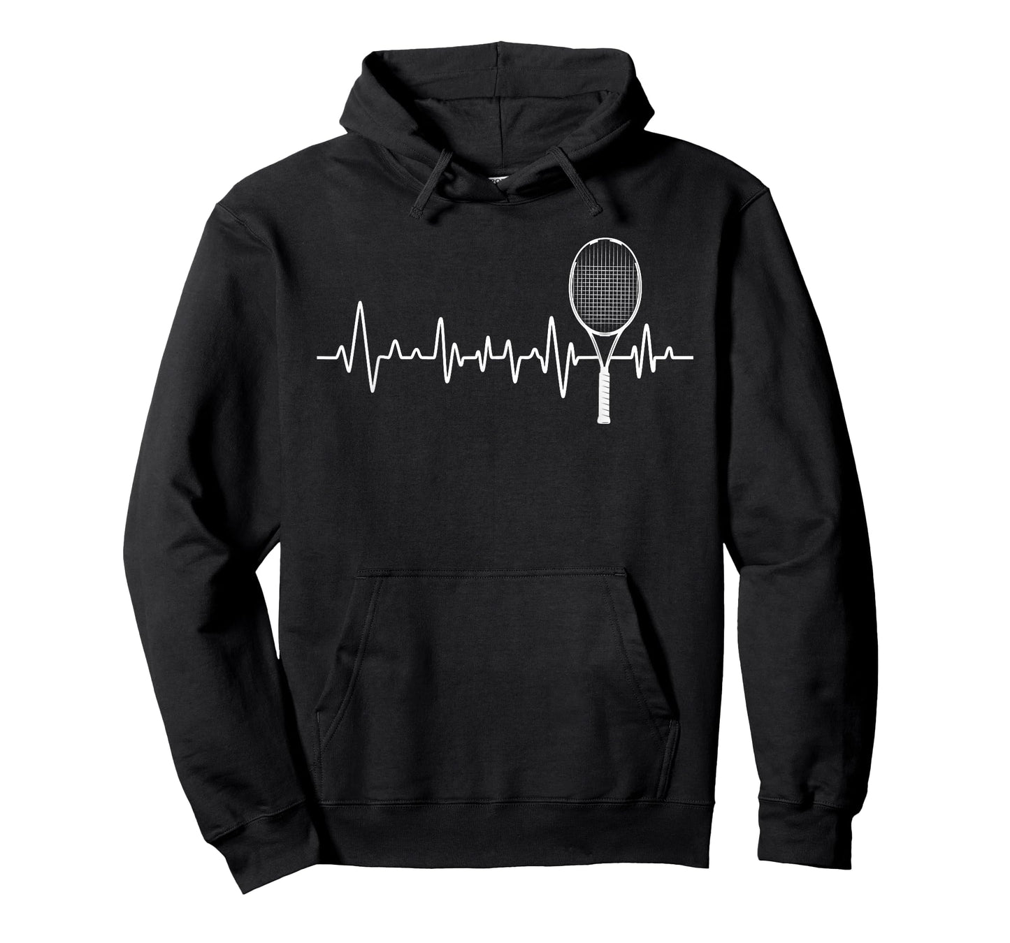 Tennis Racket Pulse Heartbeat - EKG Tournament Sports Lover T-Shirt