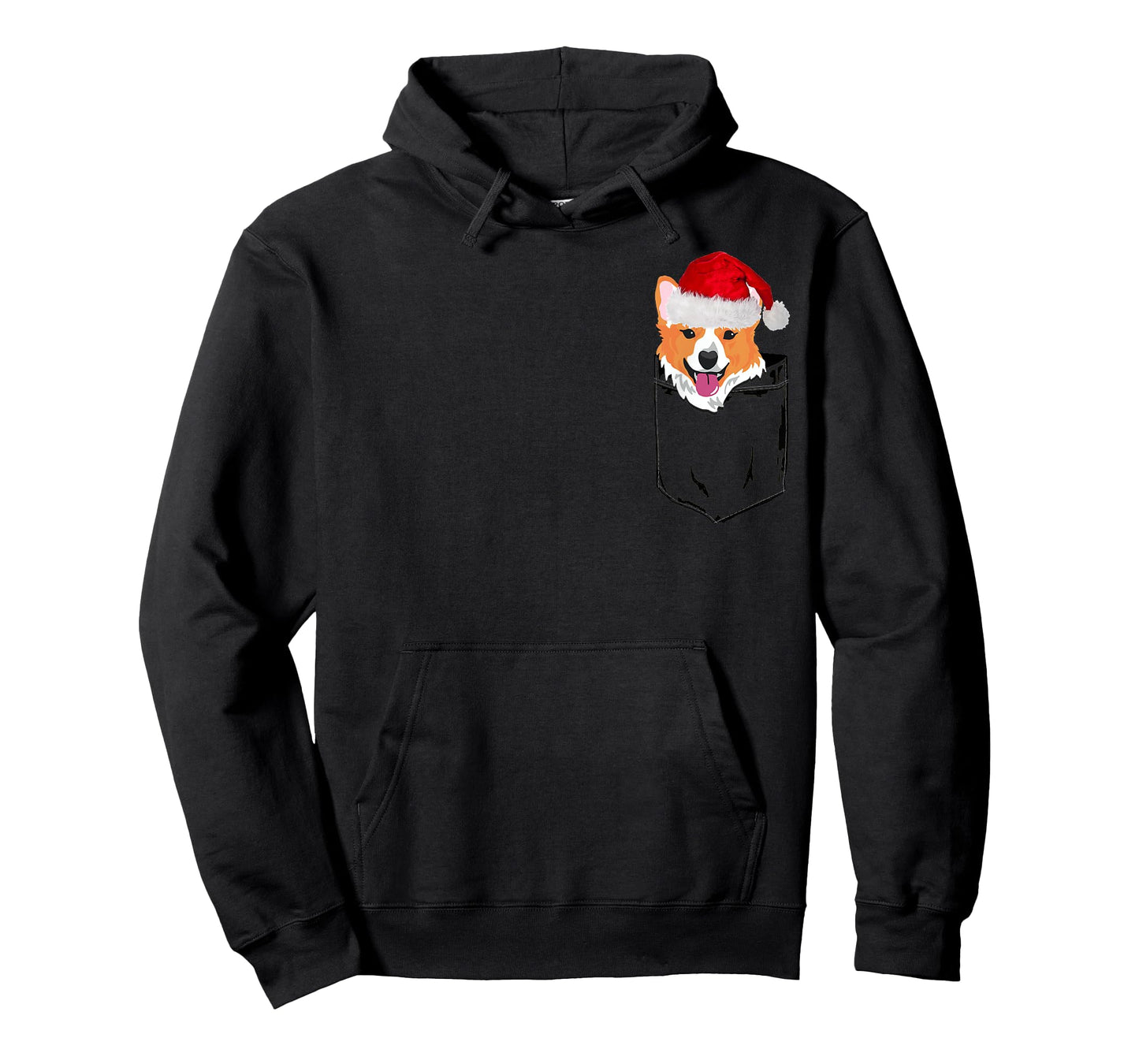 Corgi Santa Christmas Shirt Pocket Dog Funny Xmas T-Shirt T-Shirt