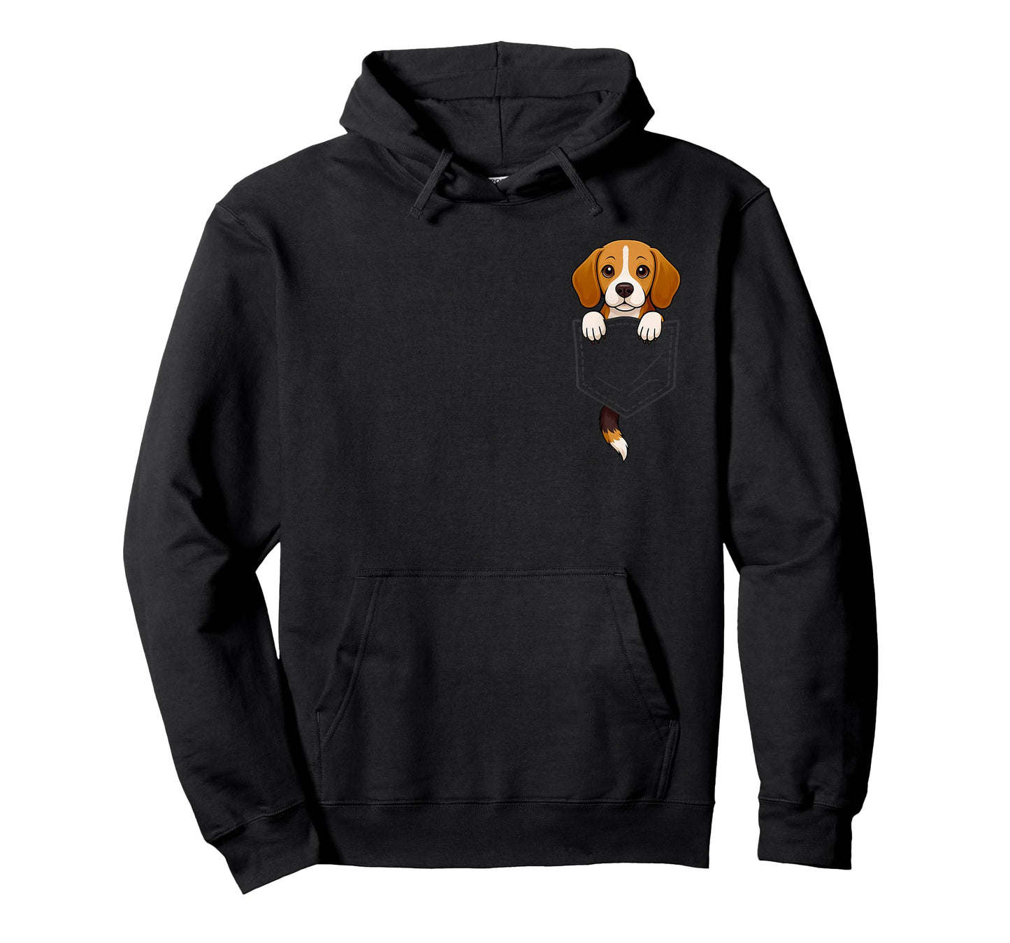 Funny Beagle Peeking in Pocket Animal Dog Lover Pet Mom T-Shirt