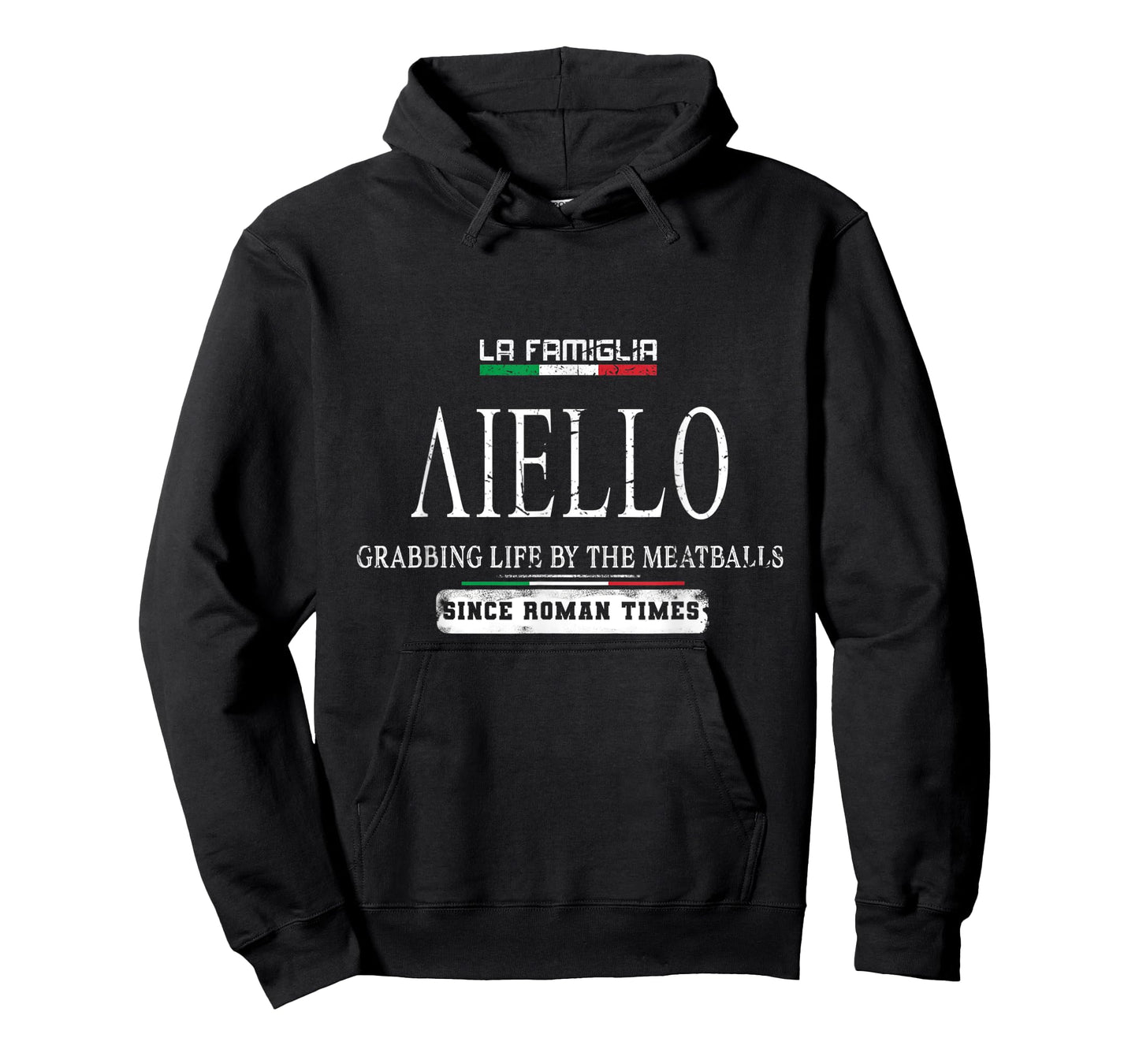 Italia La Famiglia Aiello Grabbing Life By The Meatballs T-Shirt
