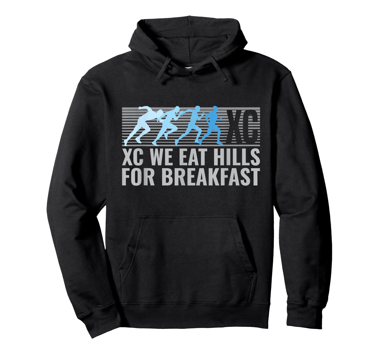 We Eat Hills For Breakfast Funny Cross Country Running T-Shirt