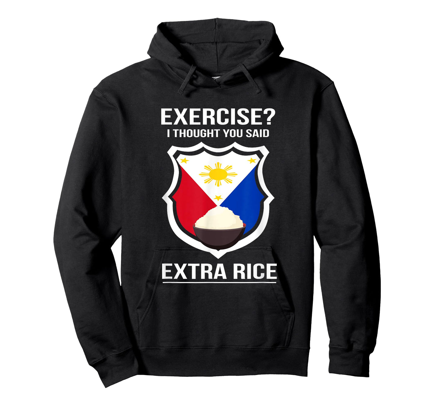 Funny Filipina Filipino Food Joke Rice Philippines T-Shirt Small