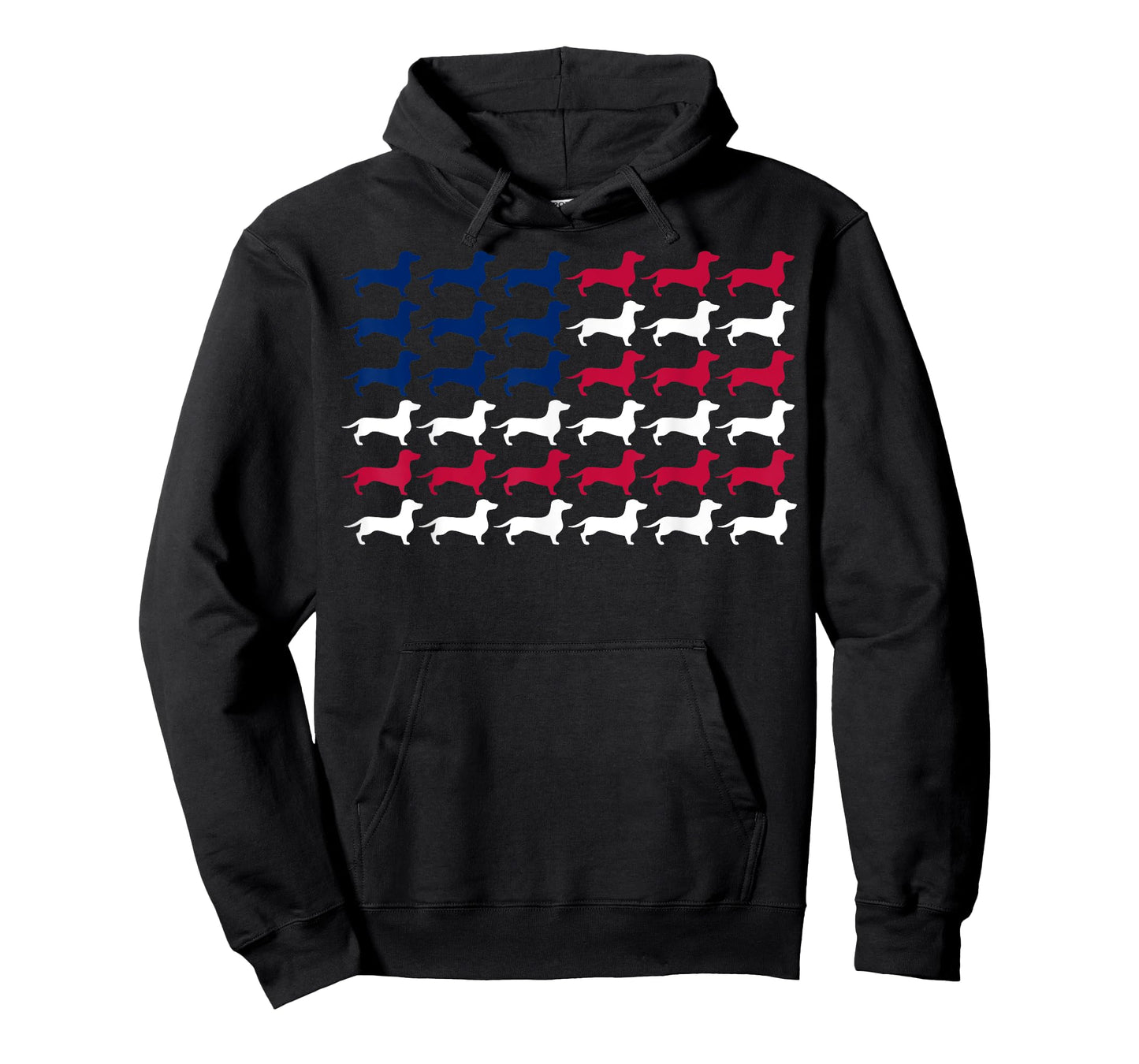 Dachshund American Flag USA Patriotic Dog Lover 4th of July T-Shirt
